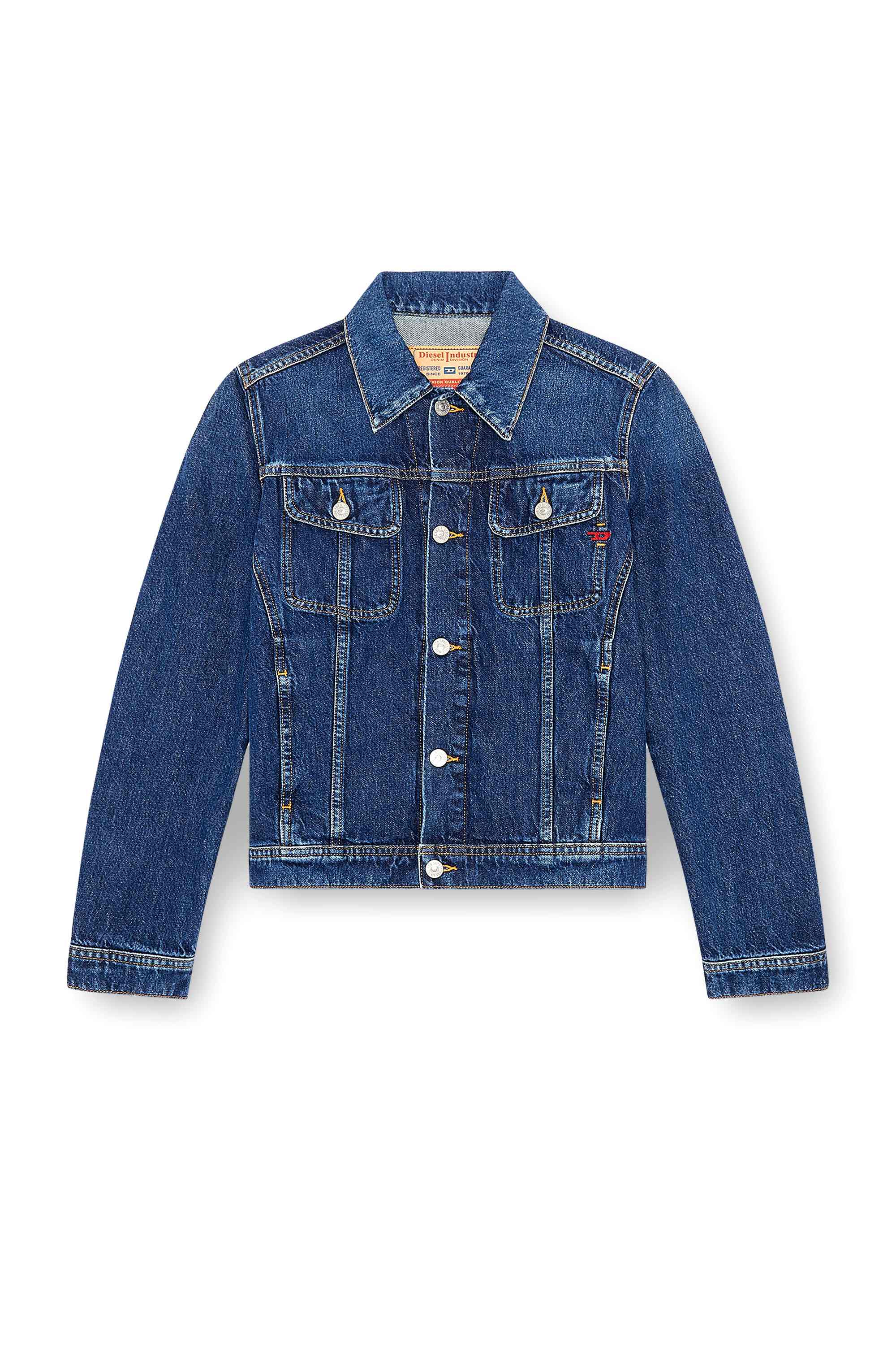 Black Trucker jacket in denim