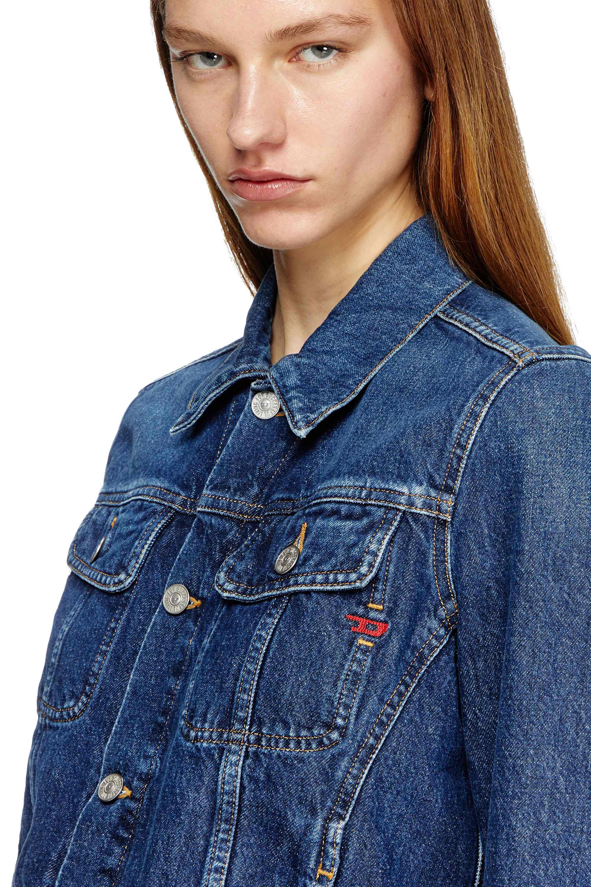 Black Trucker jacket in denim