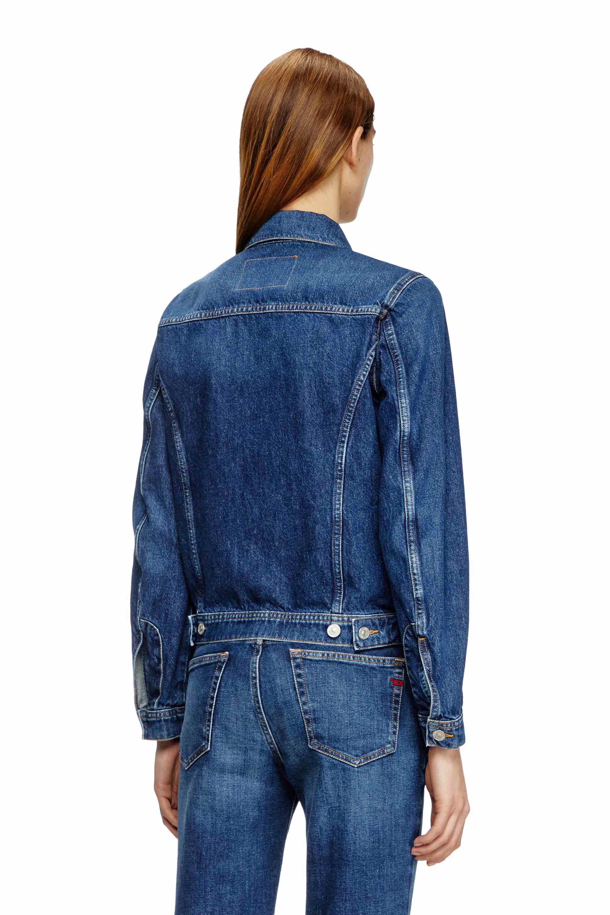 Black Trucker jacket in denim