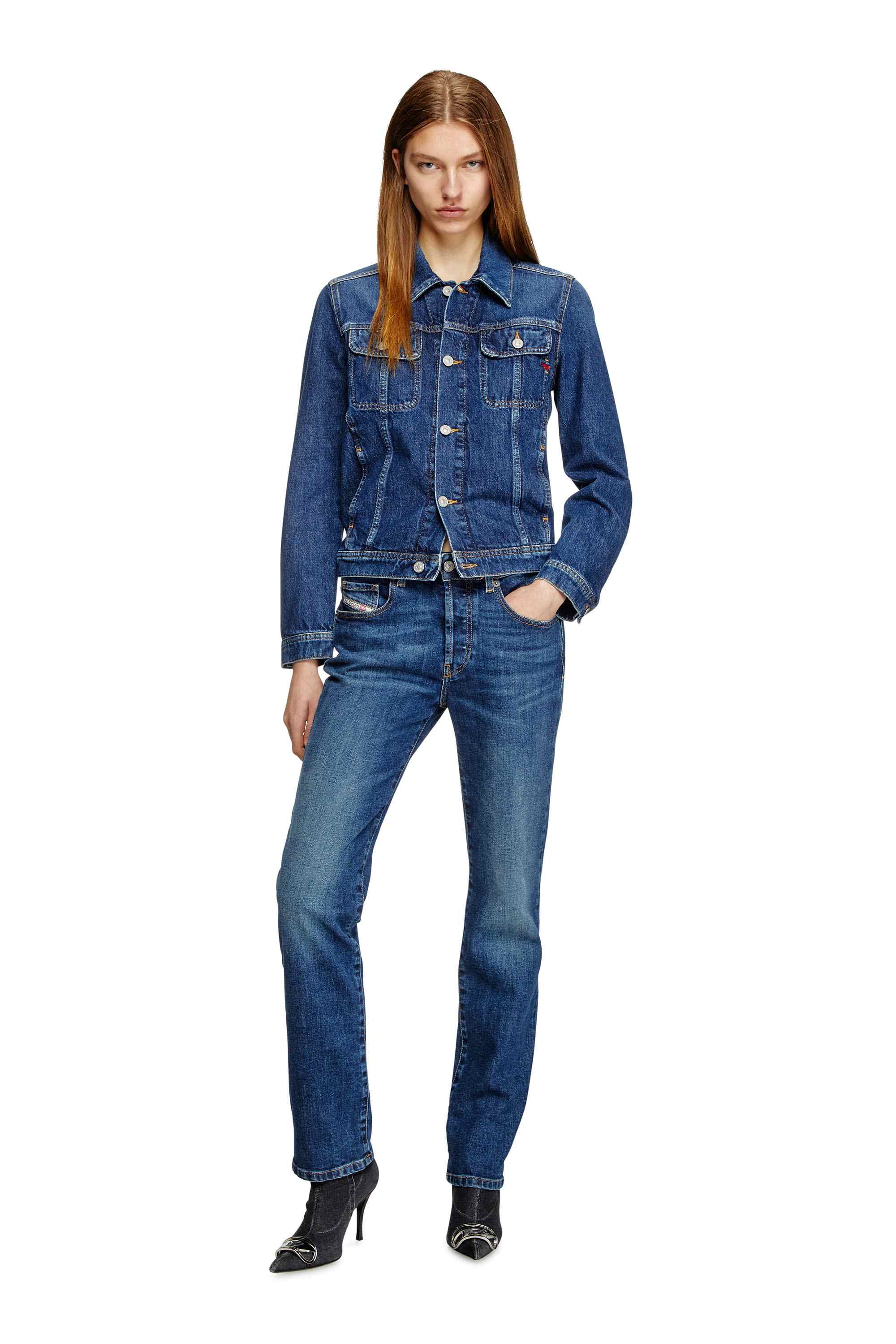 Black Trucker jacket in denim