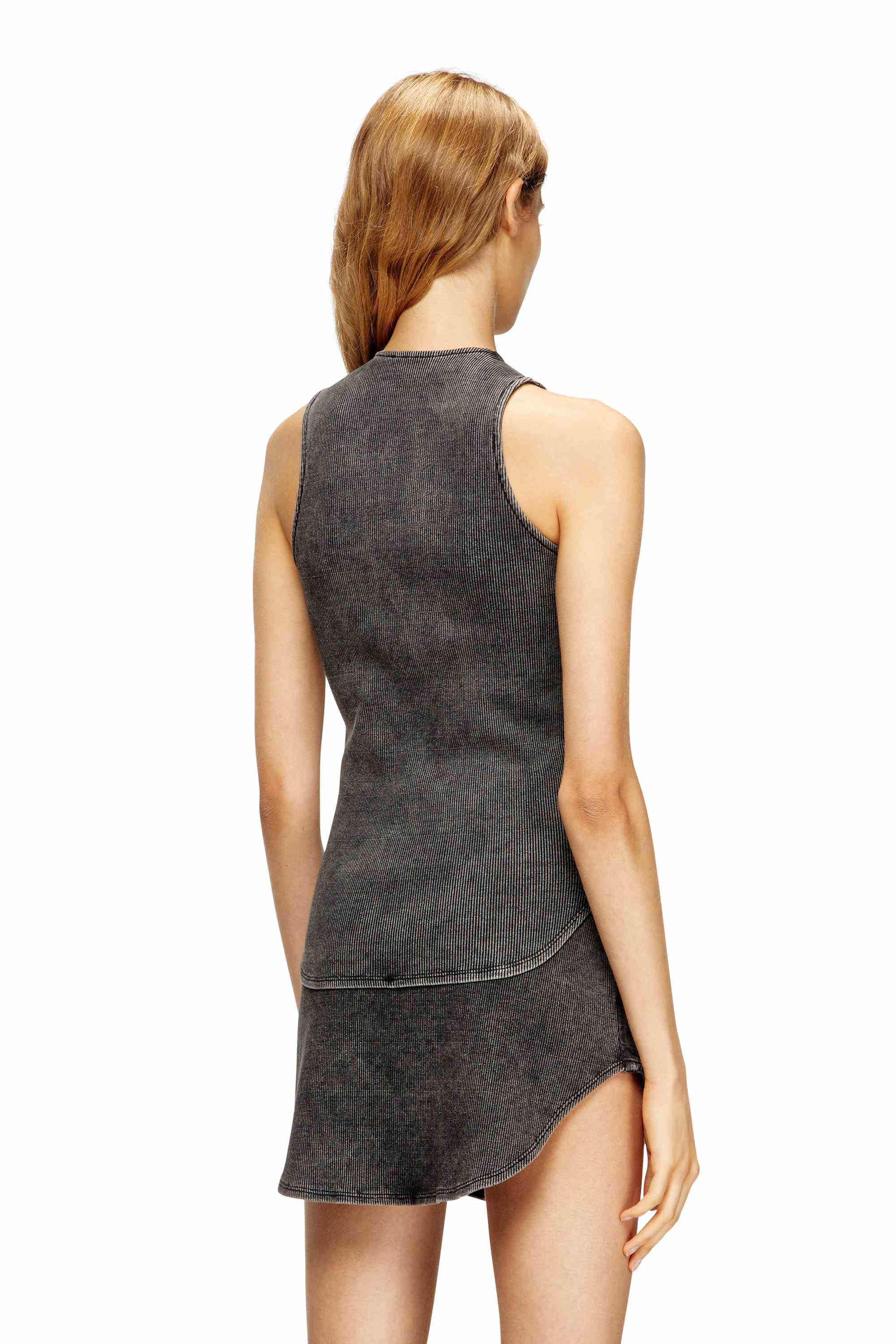 Black Denim top with a used effect