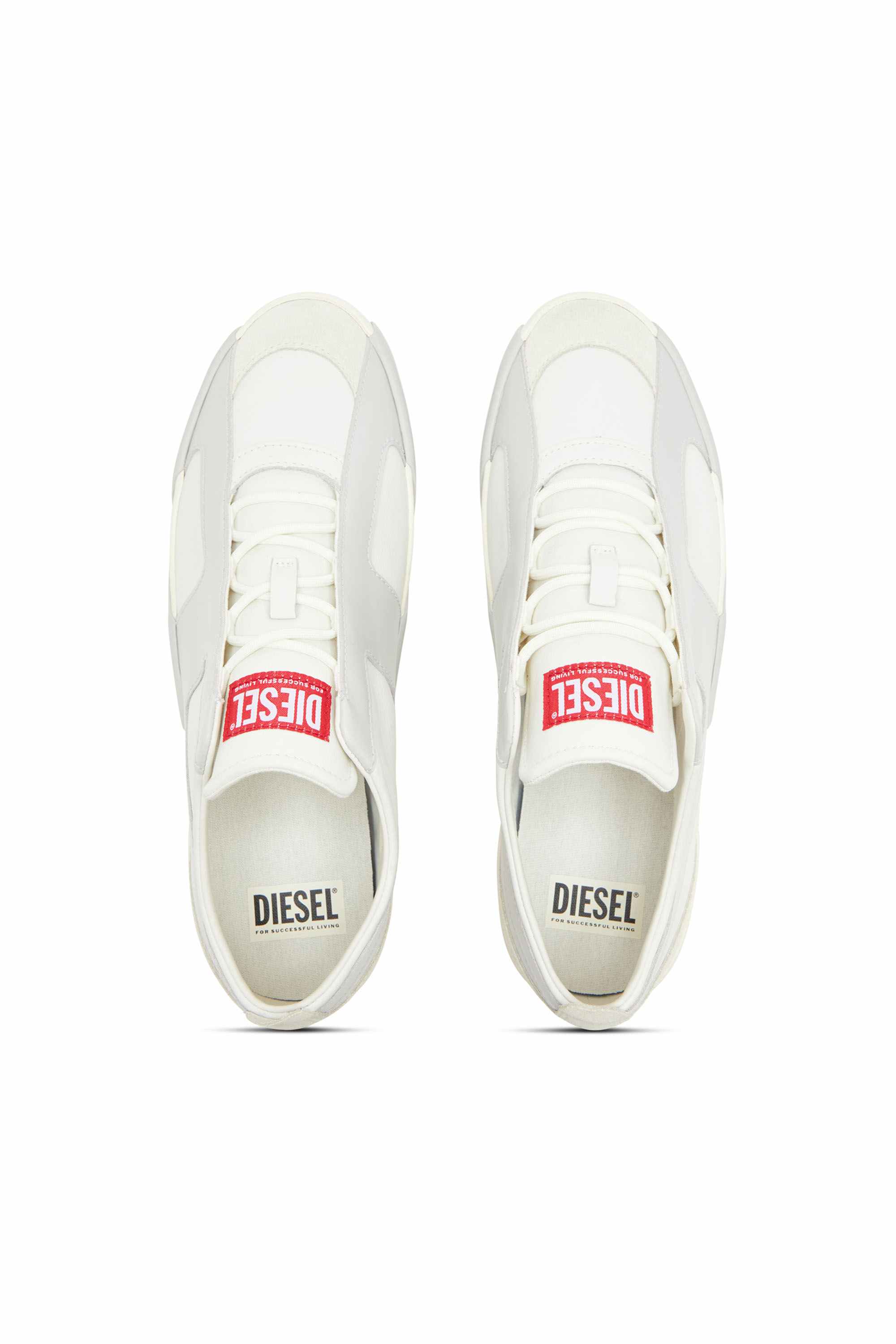 Multicolor S-Slante-D-Sneakers in suede and leather with D logo