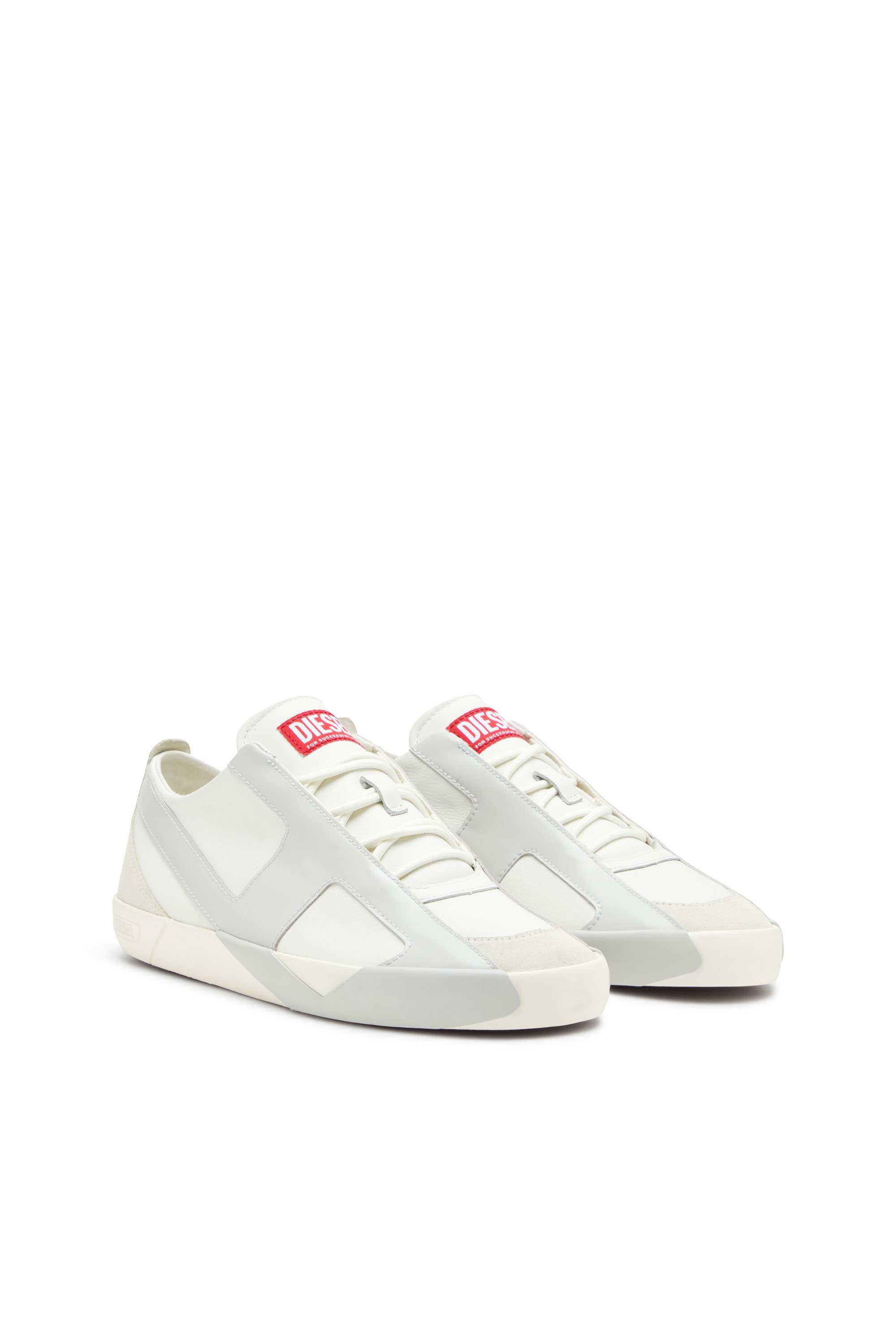 Multicolor S-Slante-D-Sneakers in suede and leather with D logo