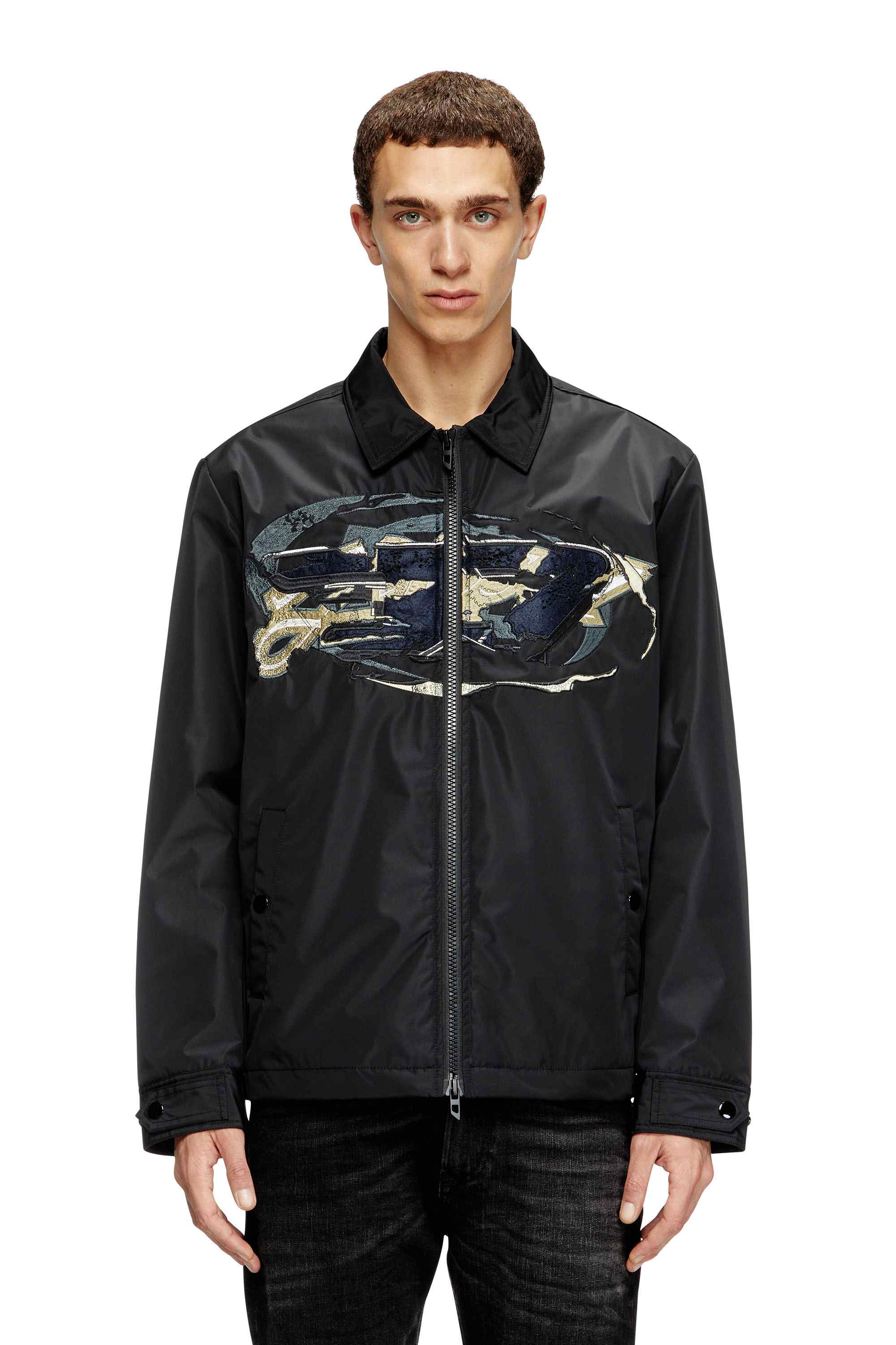 Black Jacket with embroidered patch