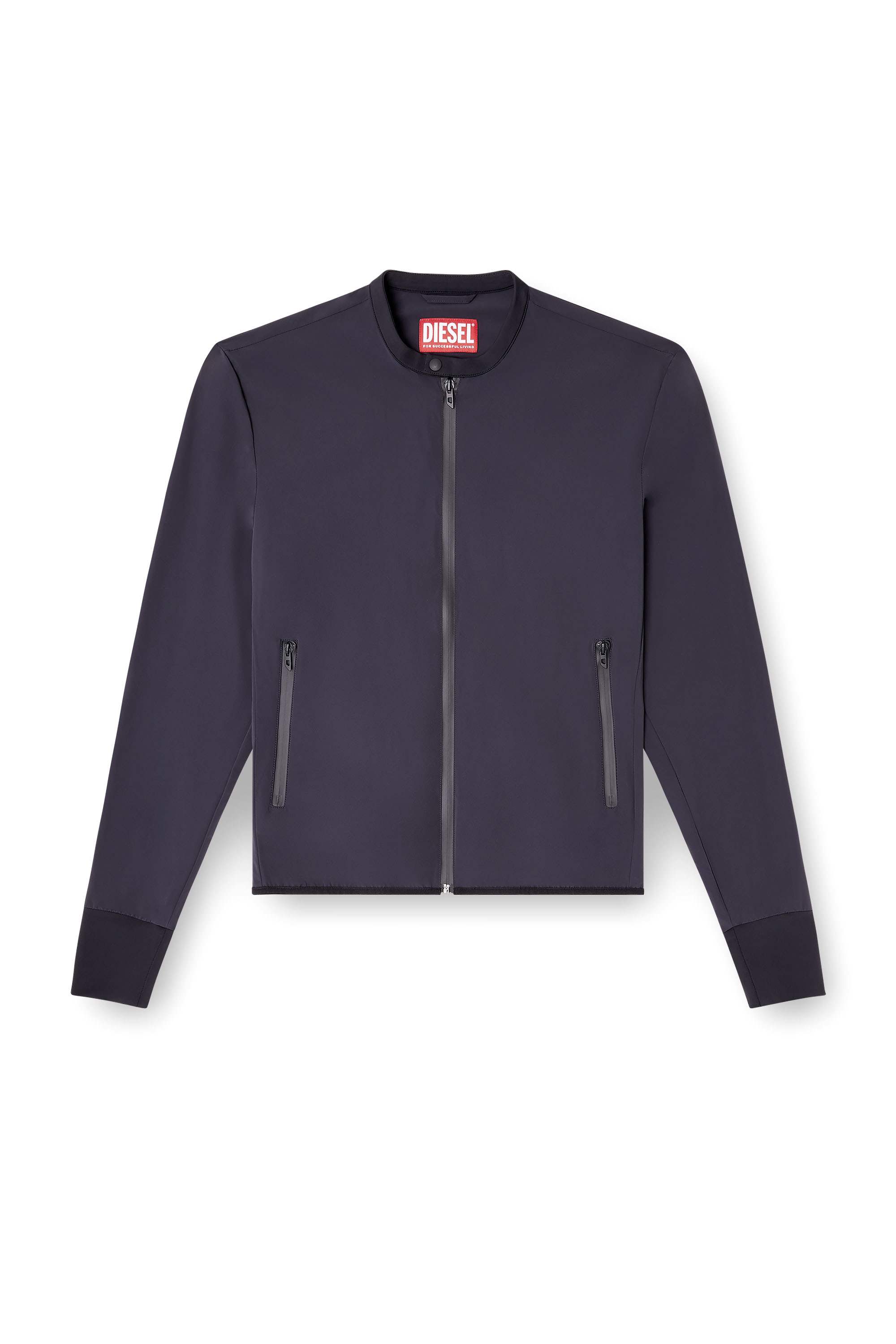 Blue Jacket in bi-stretch nylon