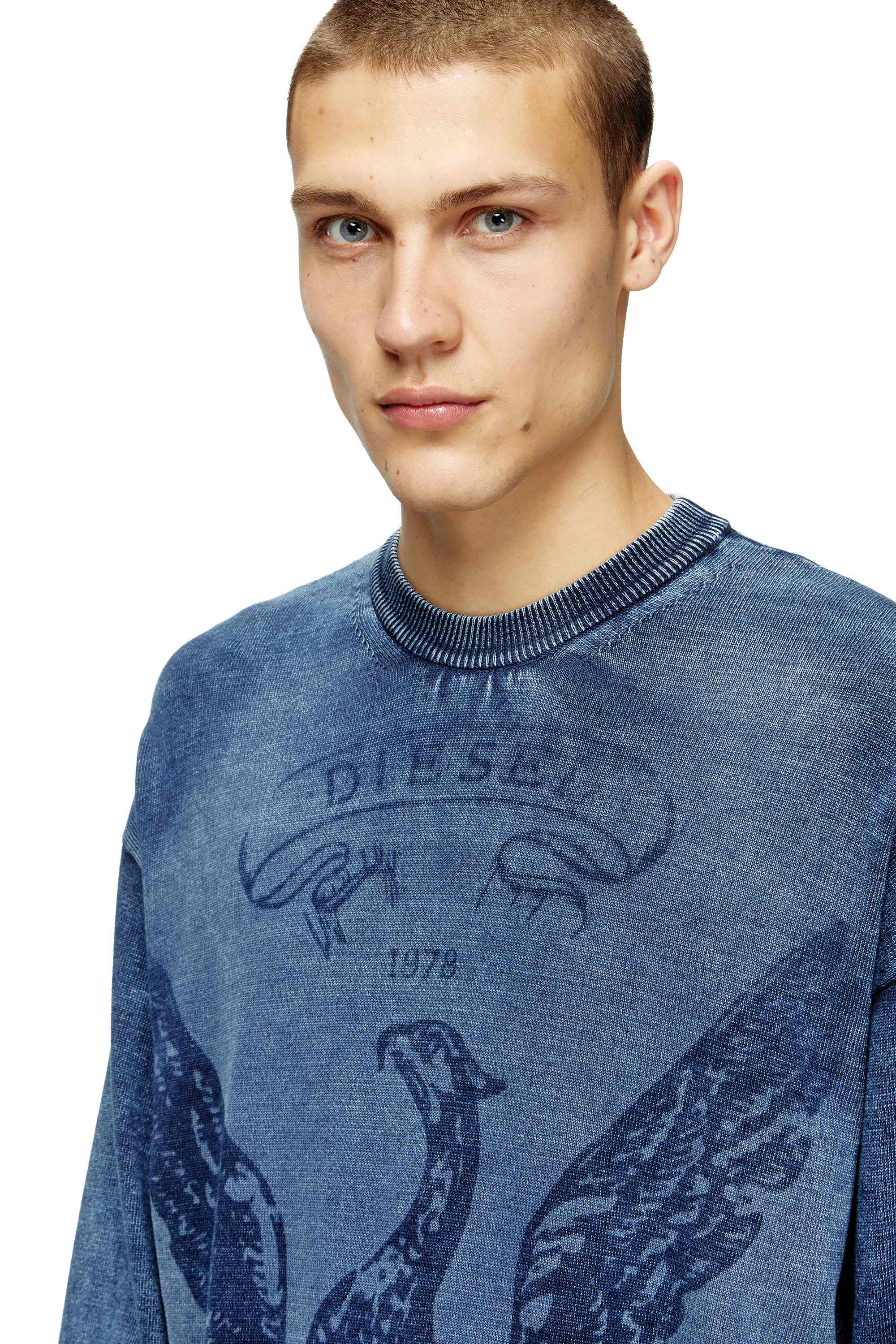 Blue Indigo jumper with Phoenix logo