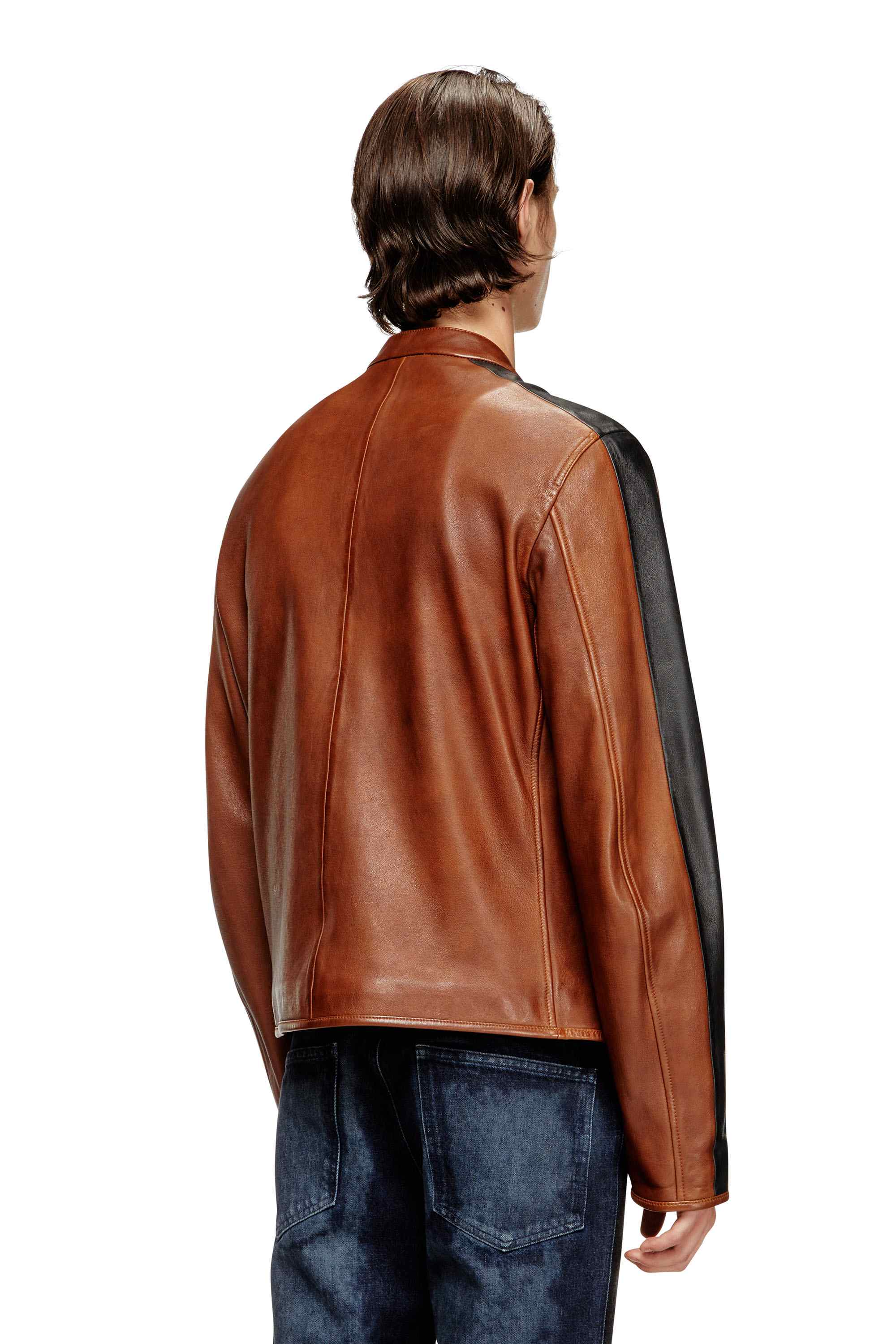 Brown Male L-ORENN Leather jackets