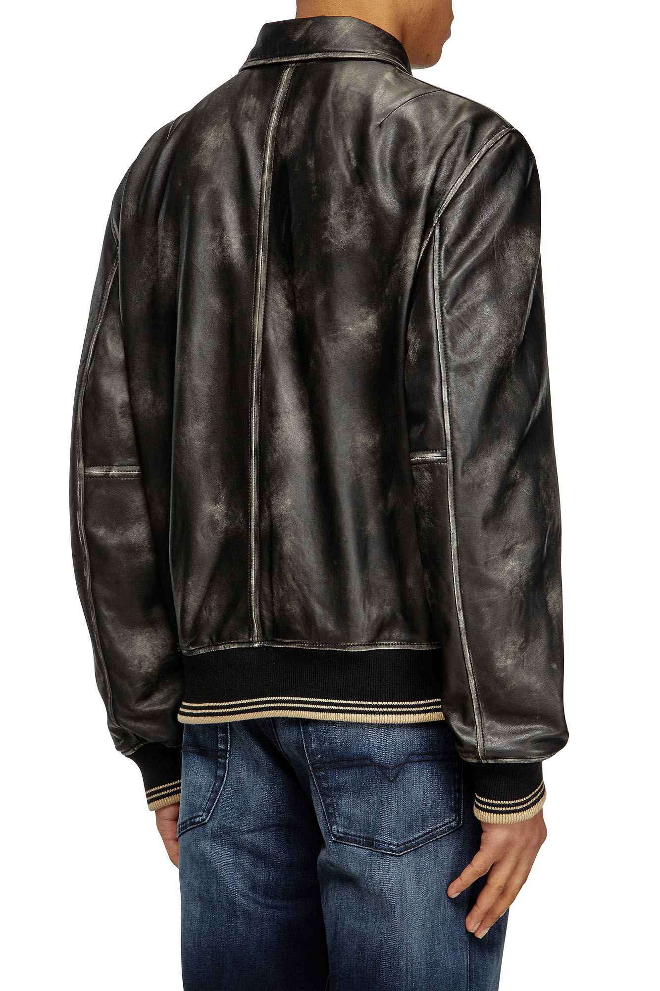 Black Male NEW-LAKER-LE Leather jackets