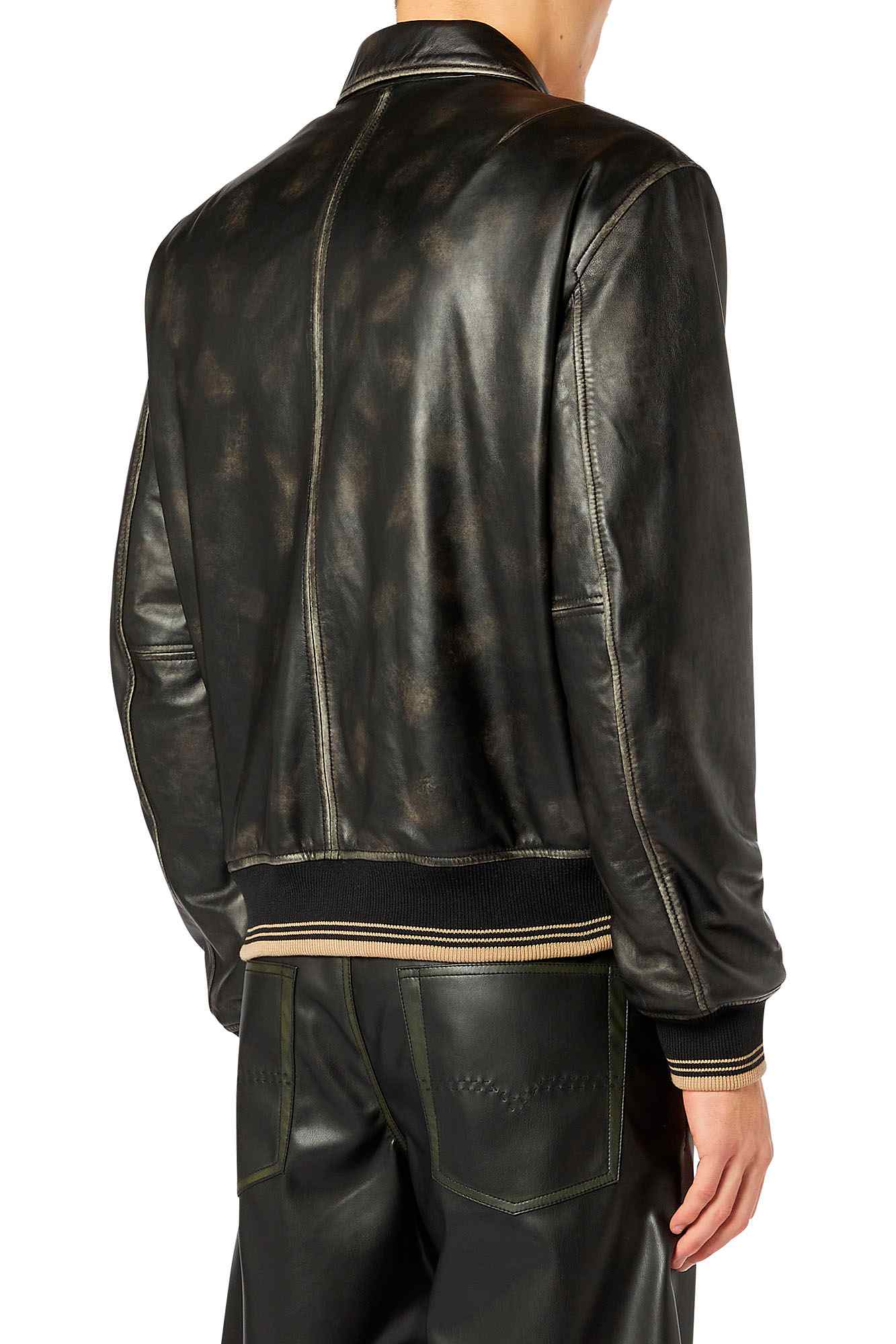 Black Male NEW-LAKER-LE Leather jackets