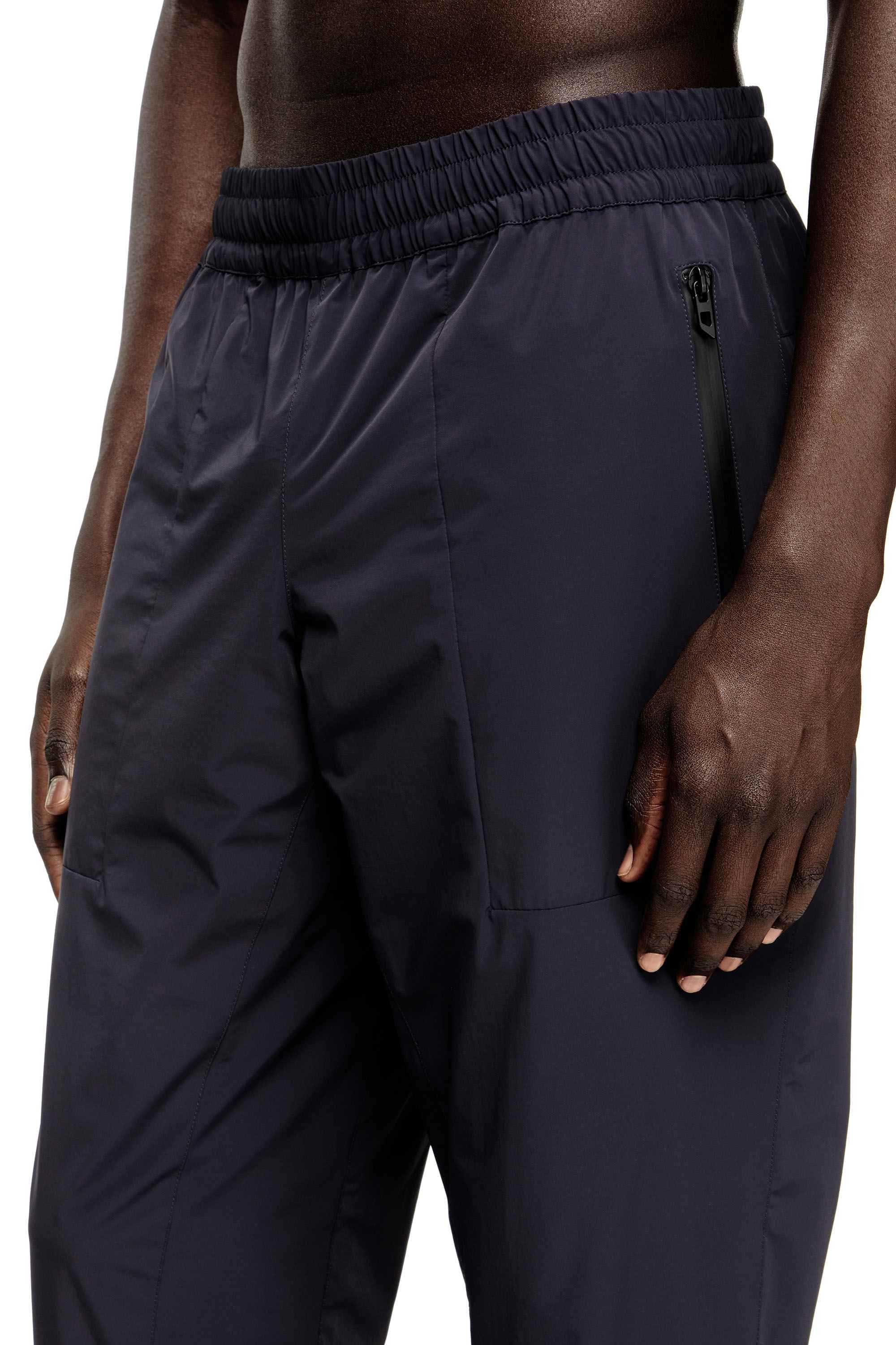 Blue Trousers in bi-stretch nylon