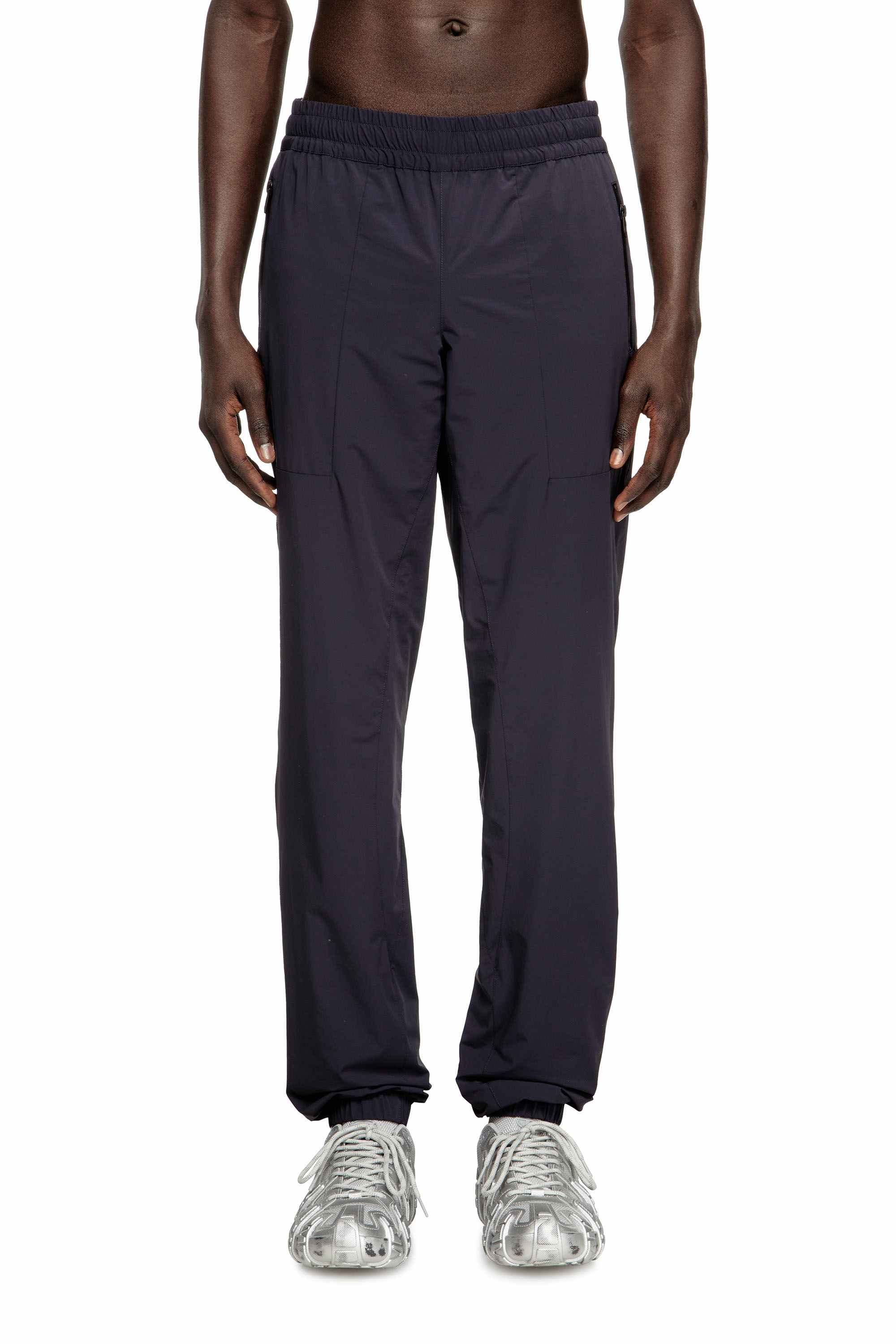Blue Trousers in bi-stretch nylon