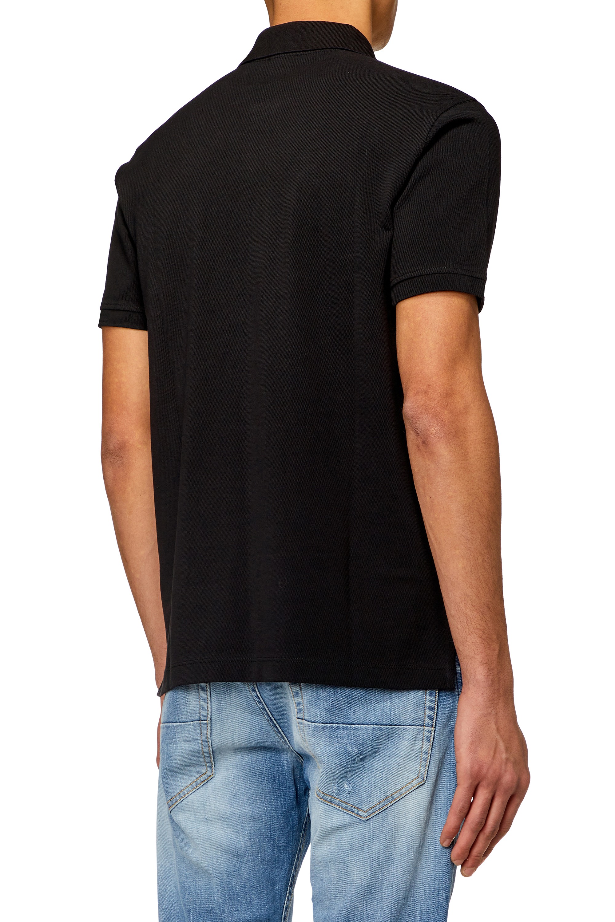 Black Male T-SMITH-ZIP-OUT Polos
