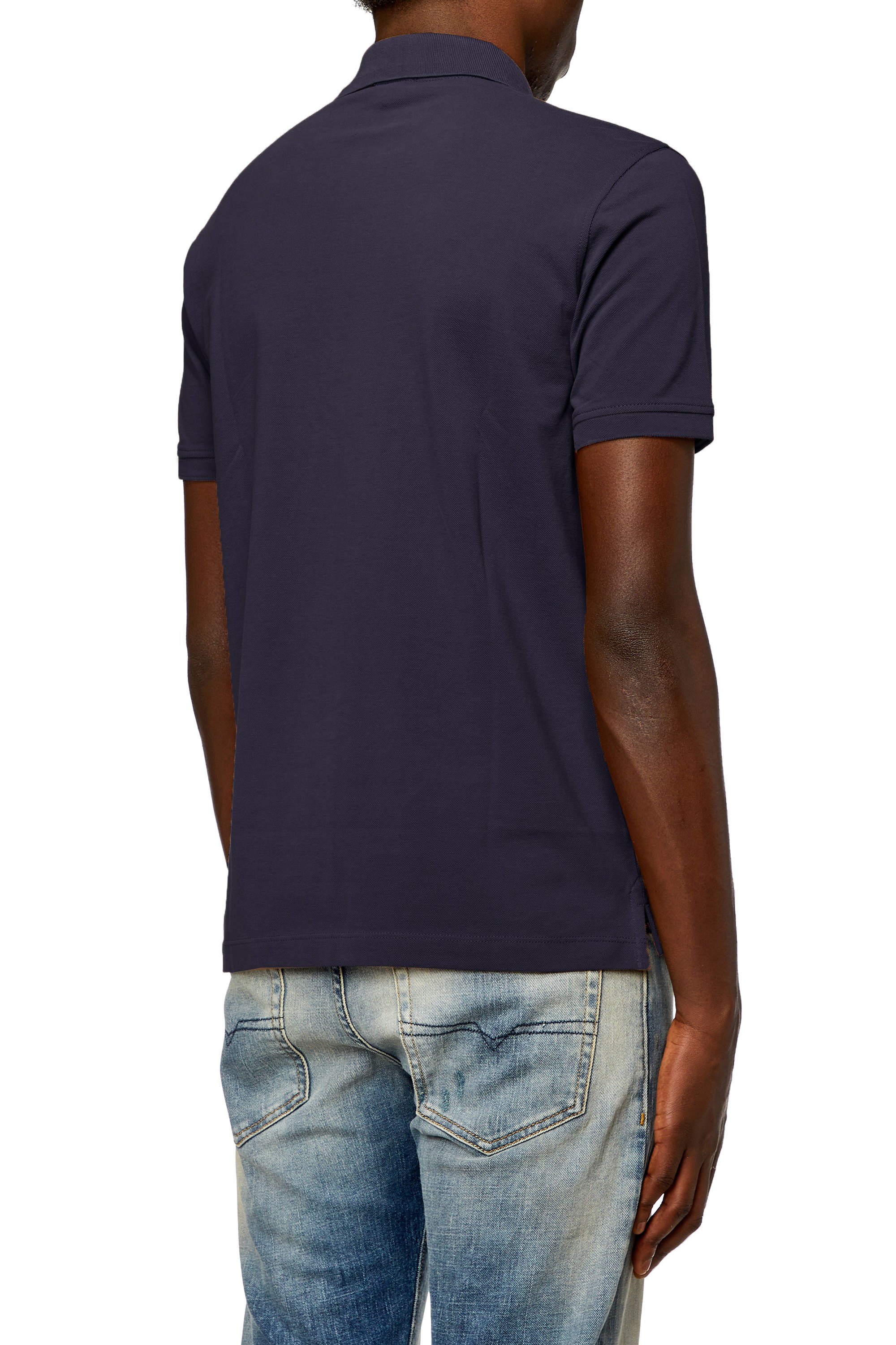 Blue Male T-SMITH-ZIP-OUT Polos