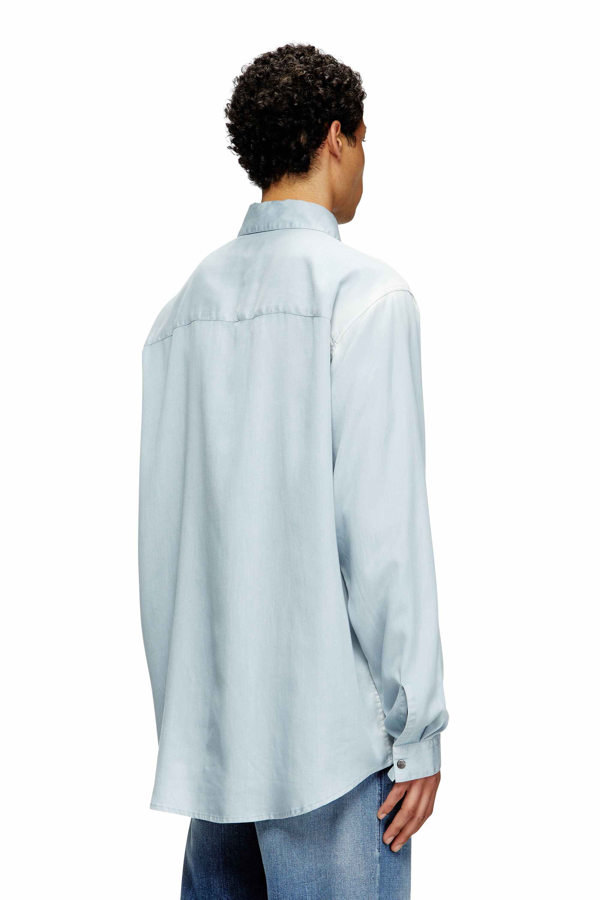 Light Blue Shirt in faded twill