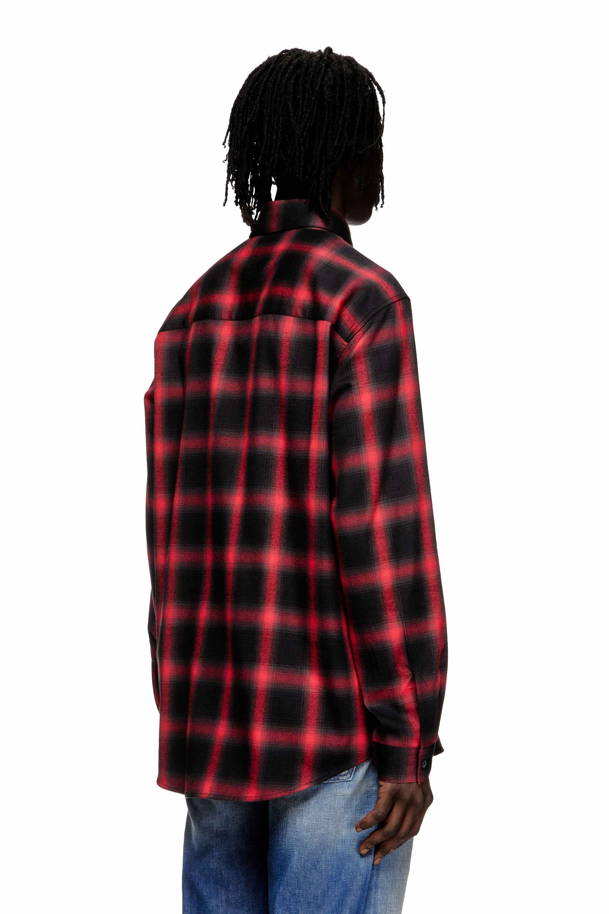Black Cotton shirt with embroidered logo
