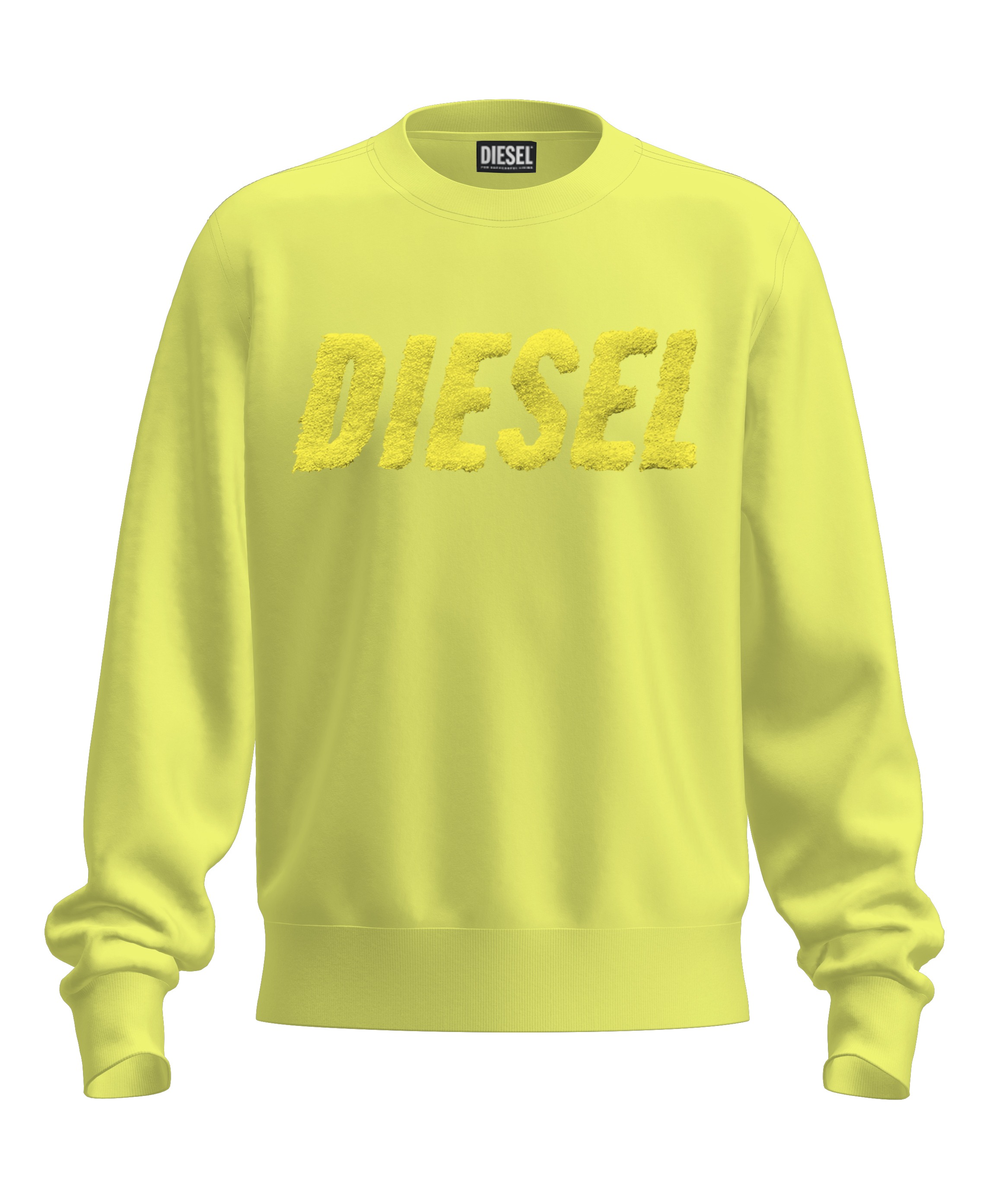Yellow Cotton sweatshirt with logo