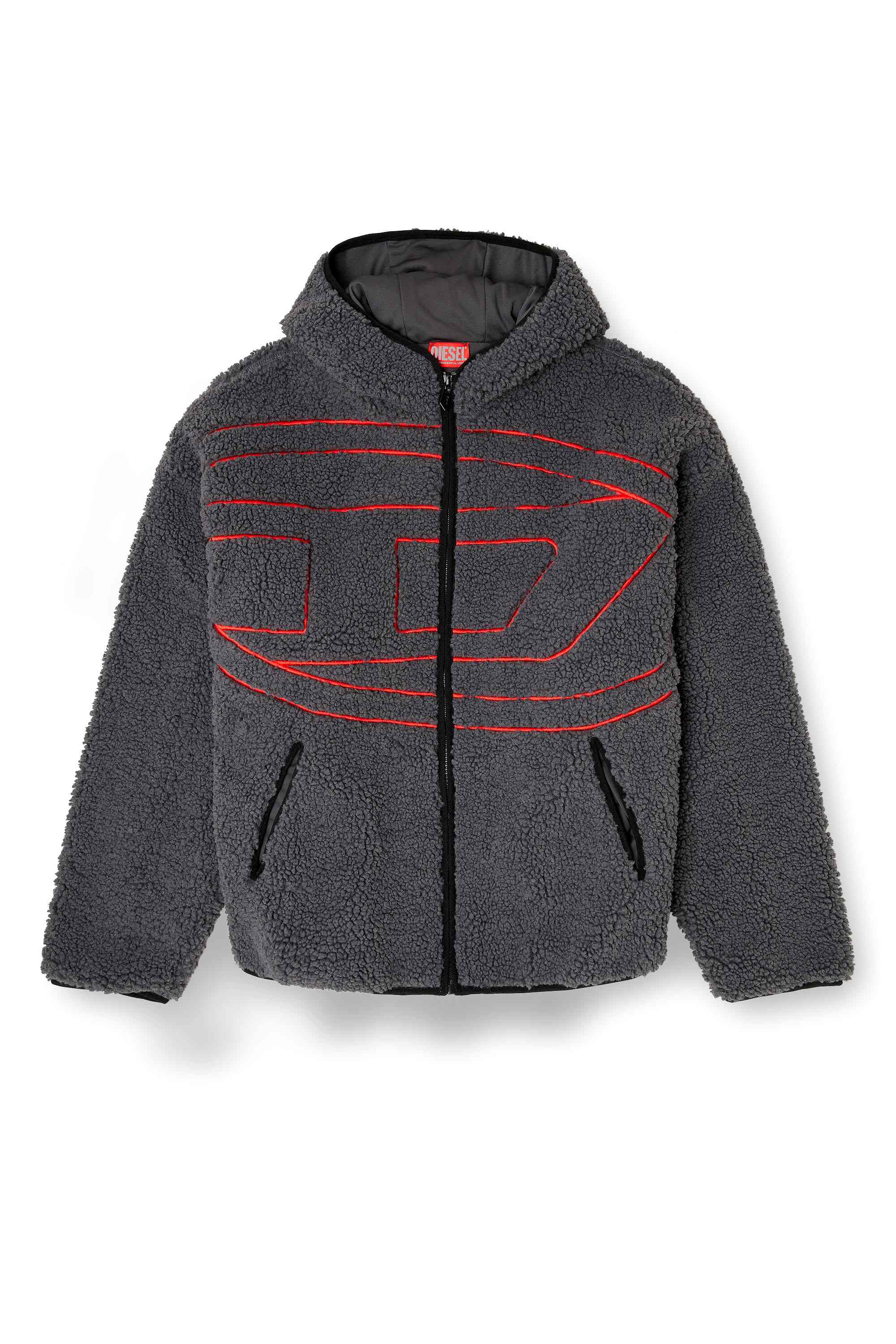 Dark Grey Teddy hoodie sweatshirt