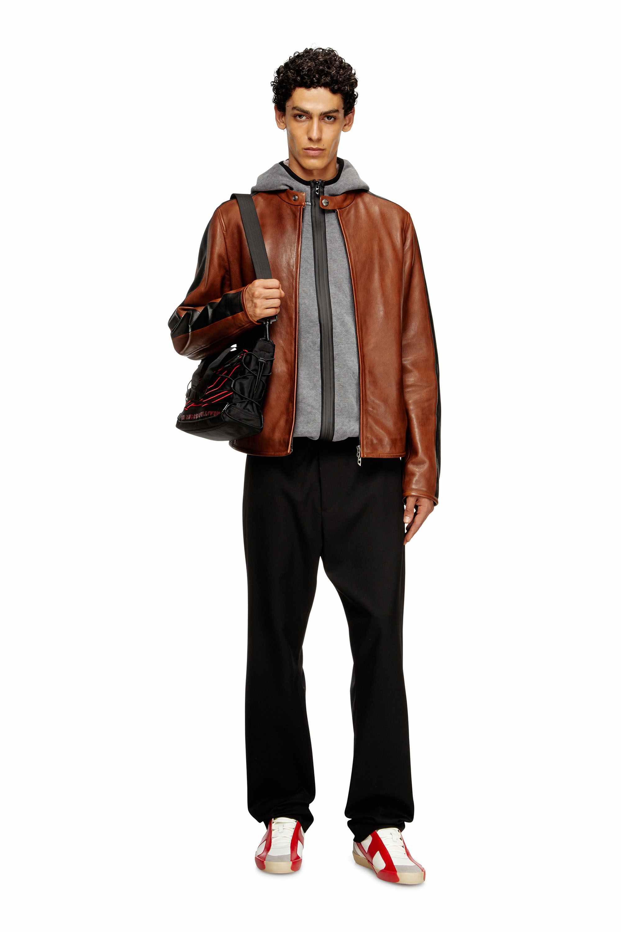 Black Sleeveless zip-up hoodie