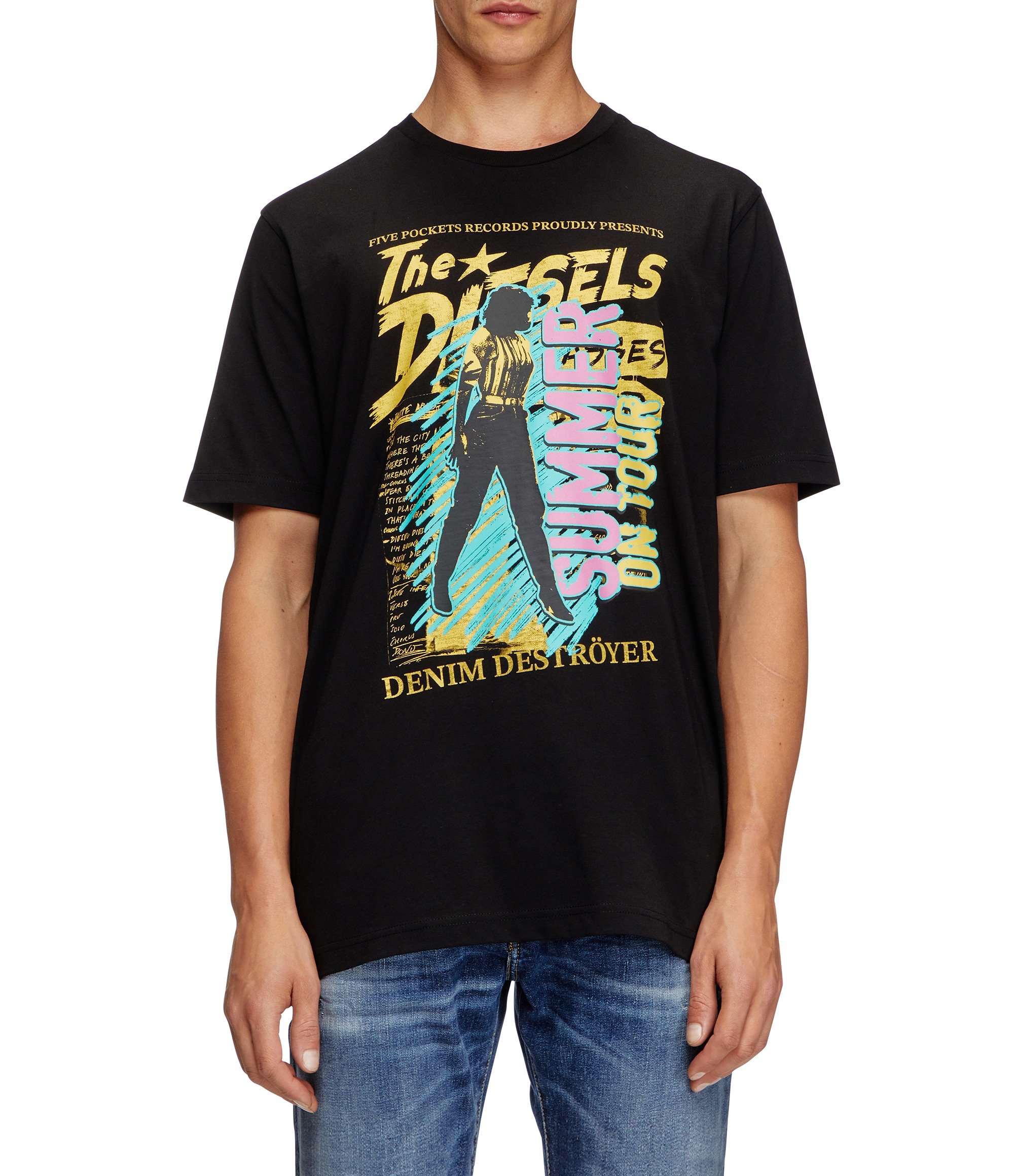Black Male T-JUST-ROCK-B T-Shirts