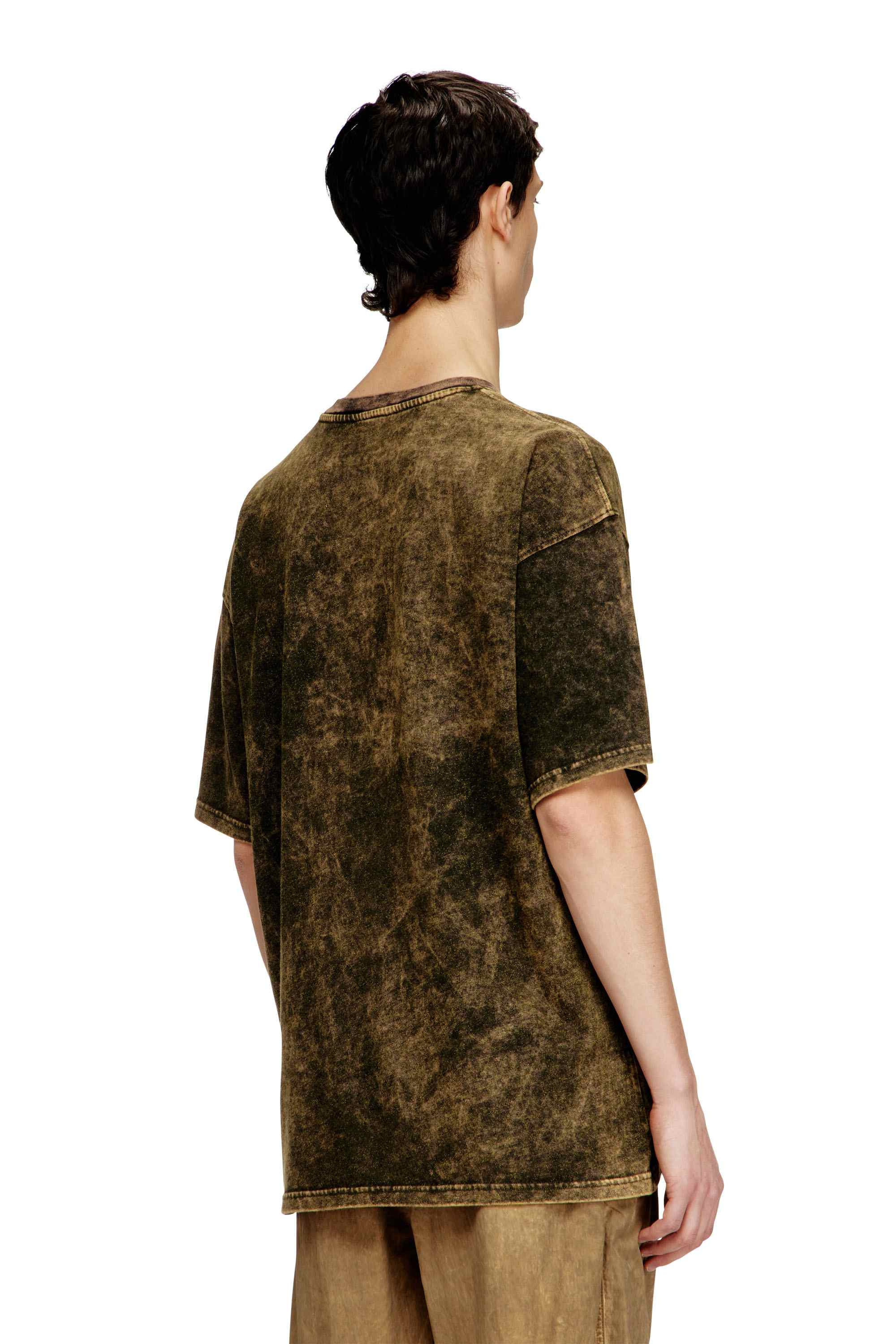 Green Jersey t-shirt with logo Military Green