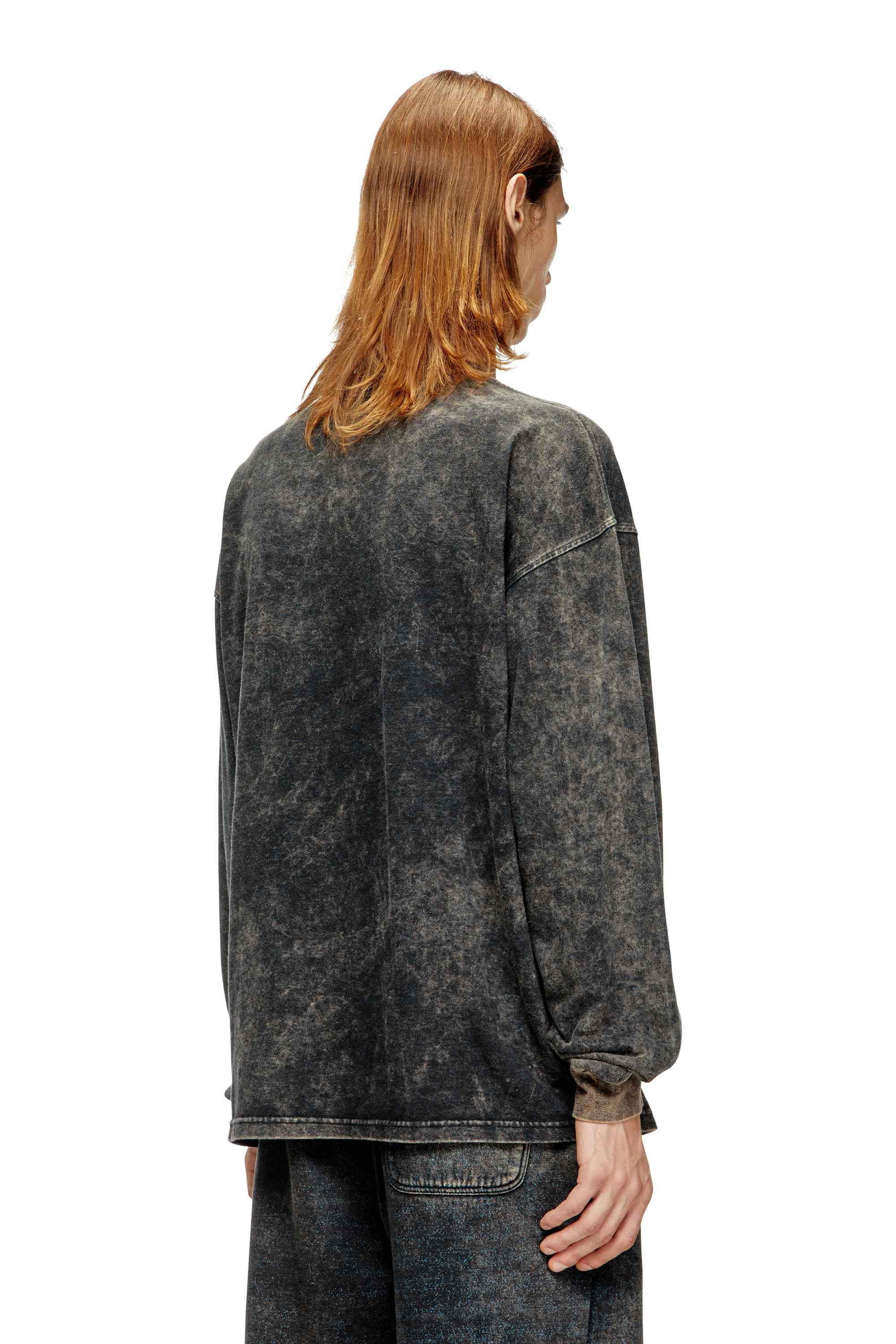 Black Cotton long sleeve T-shirt