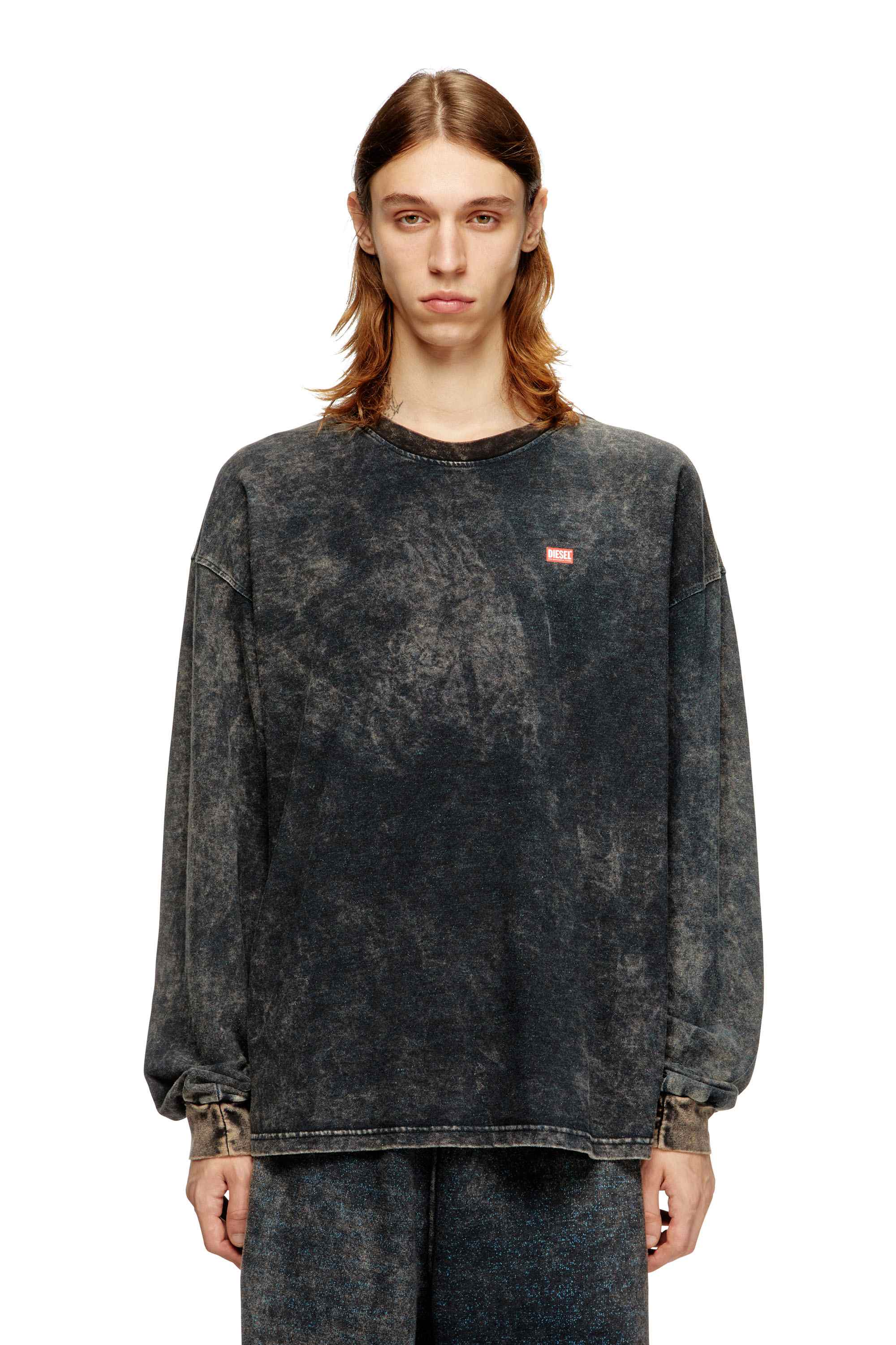 Black Cotton long sleeve T-shirt