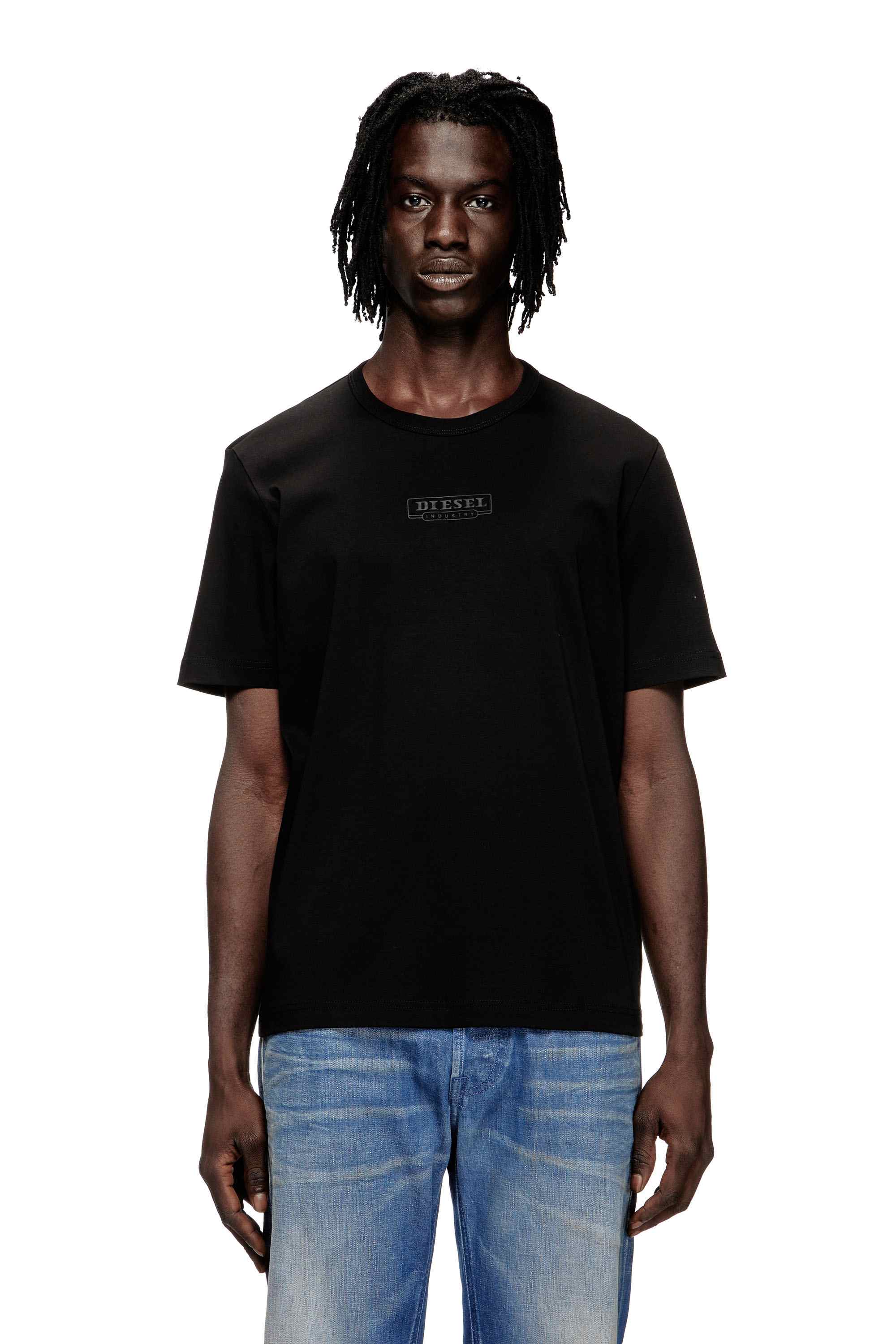 Black Male T-MADJUST-T1 T-Shirts