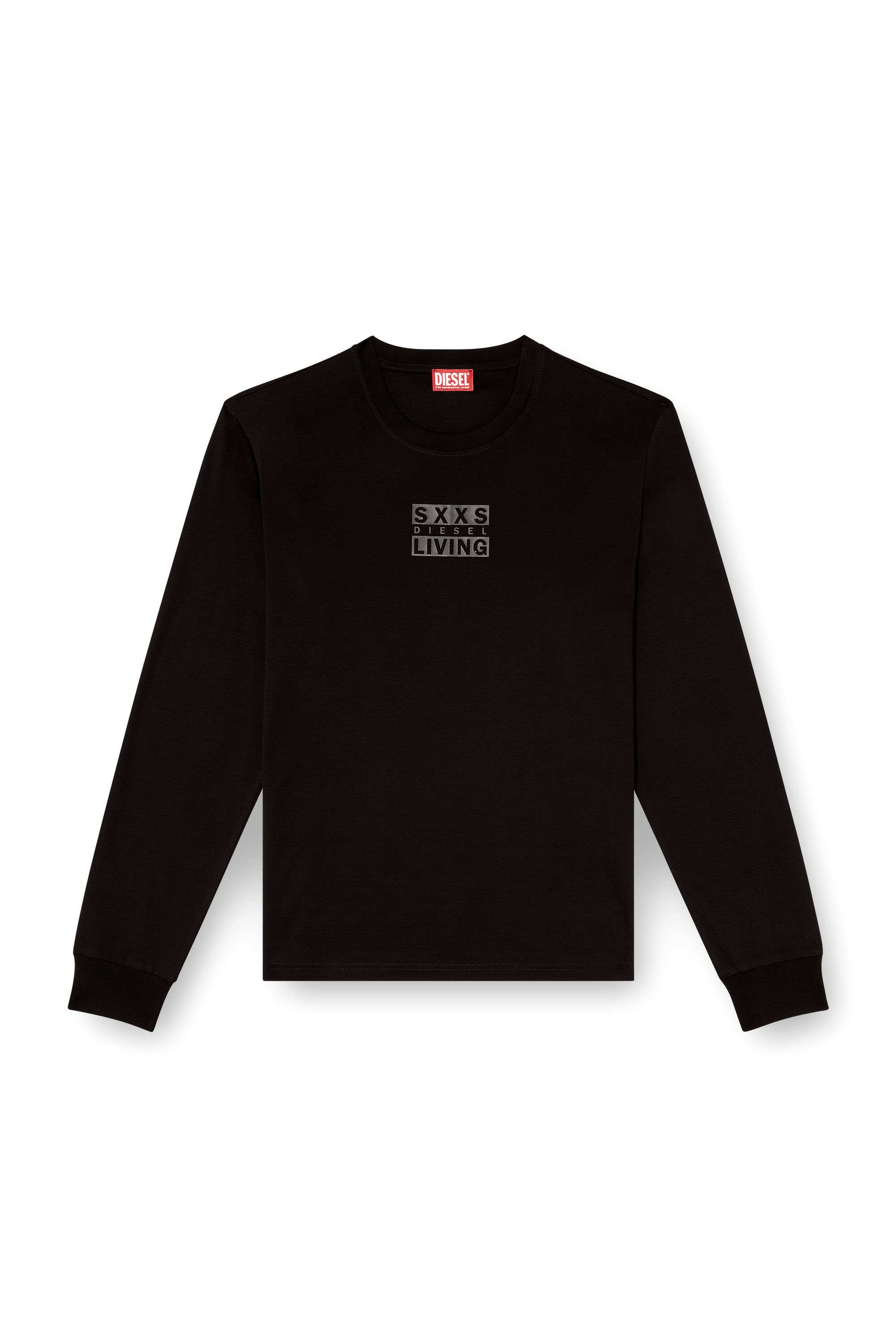 Black Long-sleeve cotton t-shirt