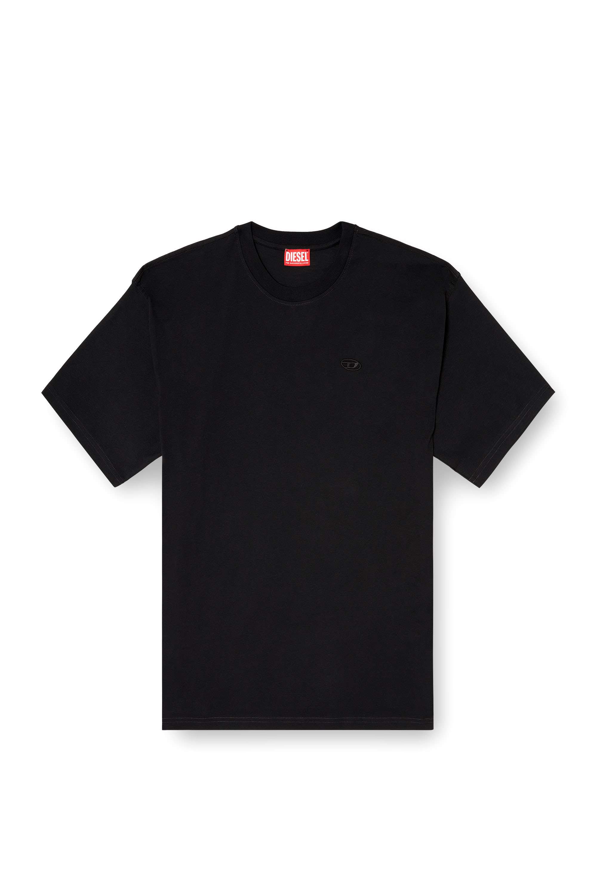 Black T-shirt with Oval D logo