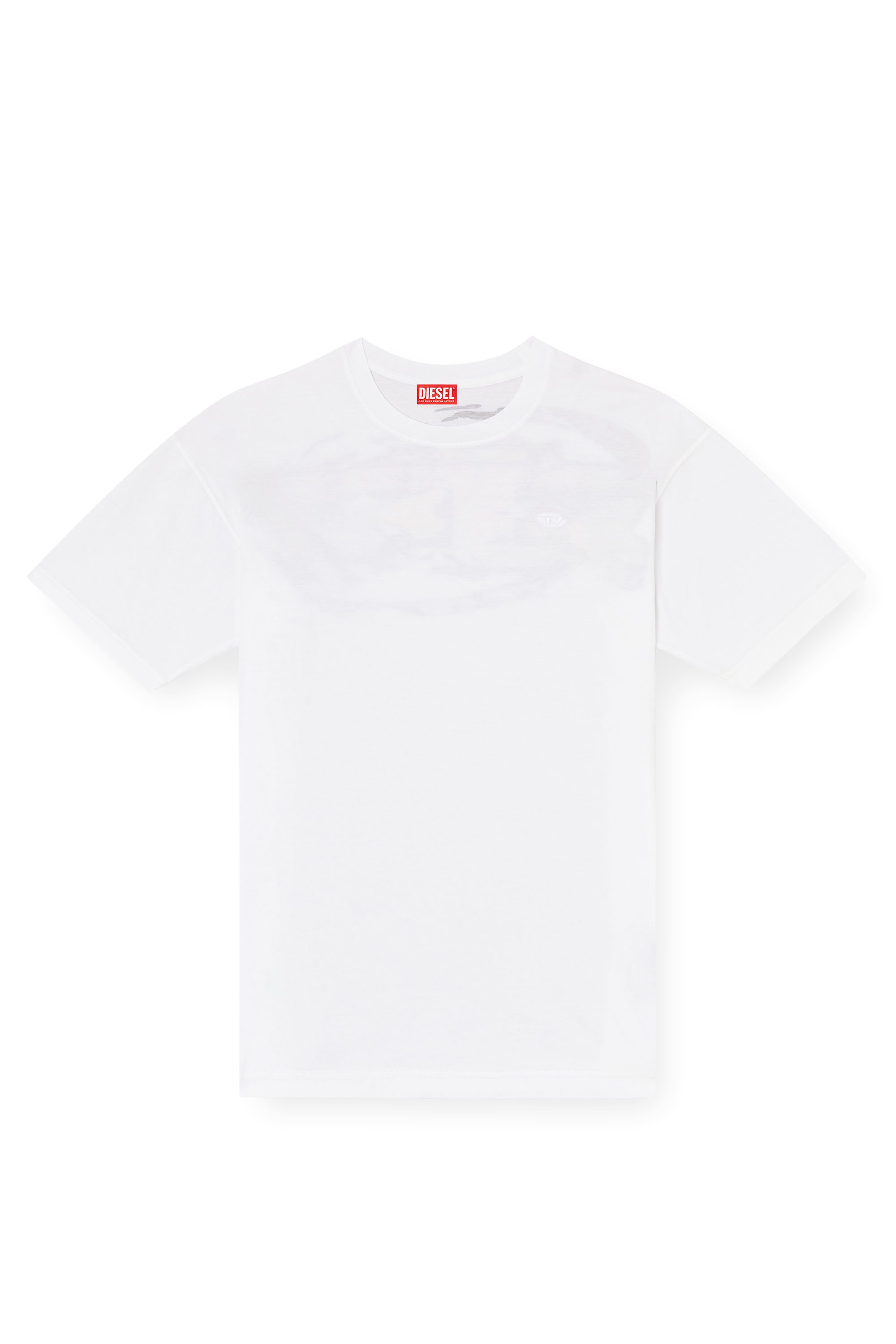 White T-shirt with Oval D logo