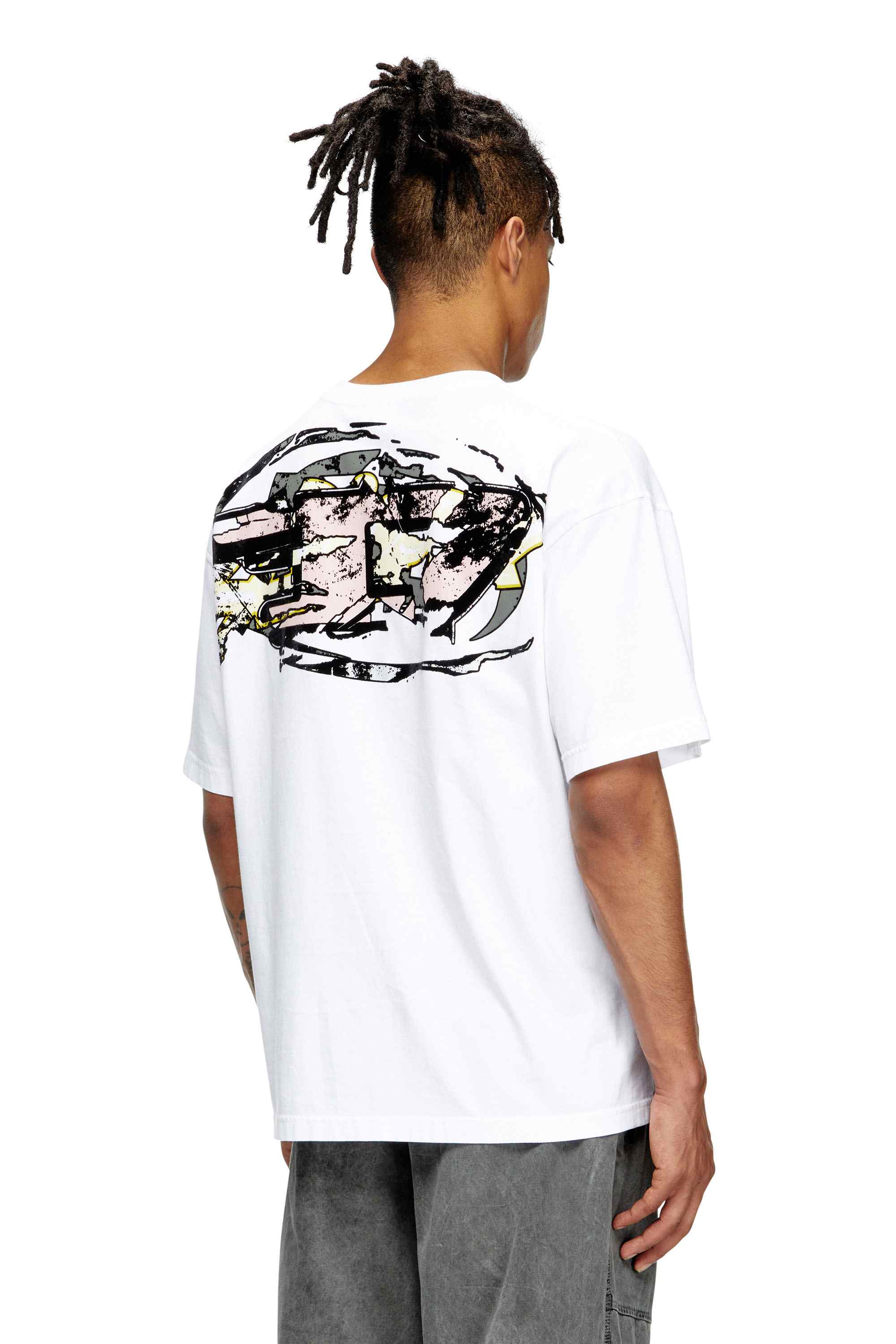 White T-shirt with Oval D logo
