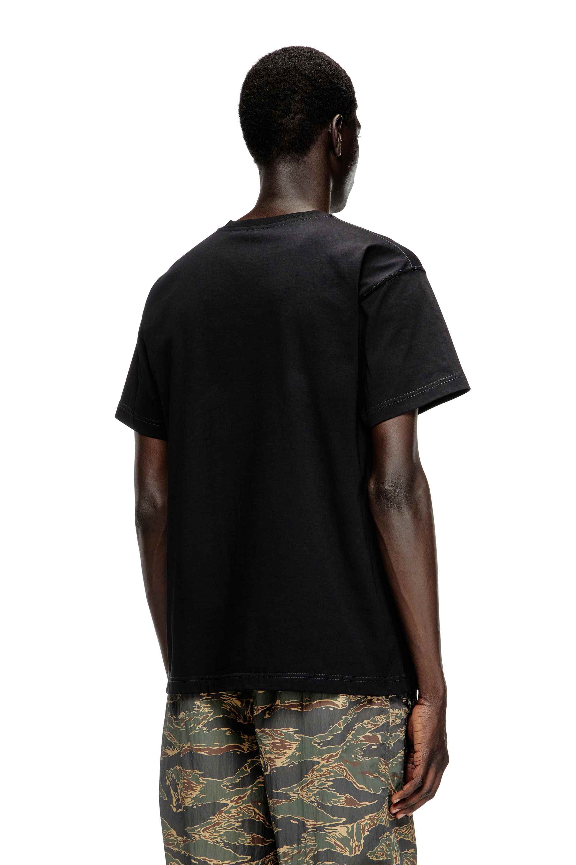 Black T-shirt with Oval D logo