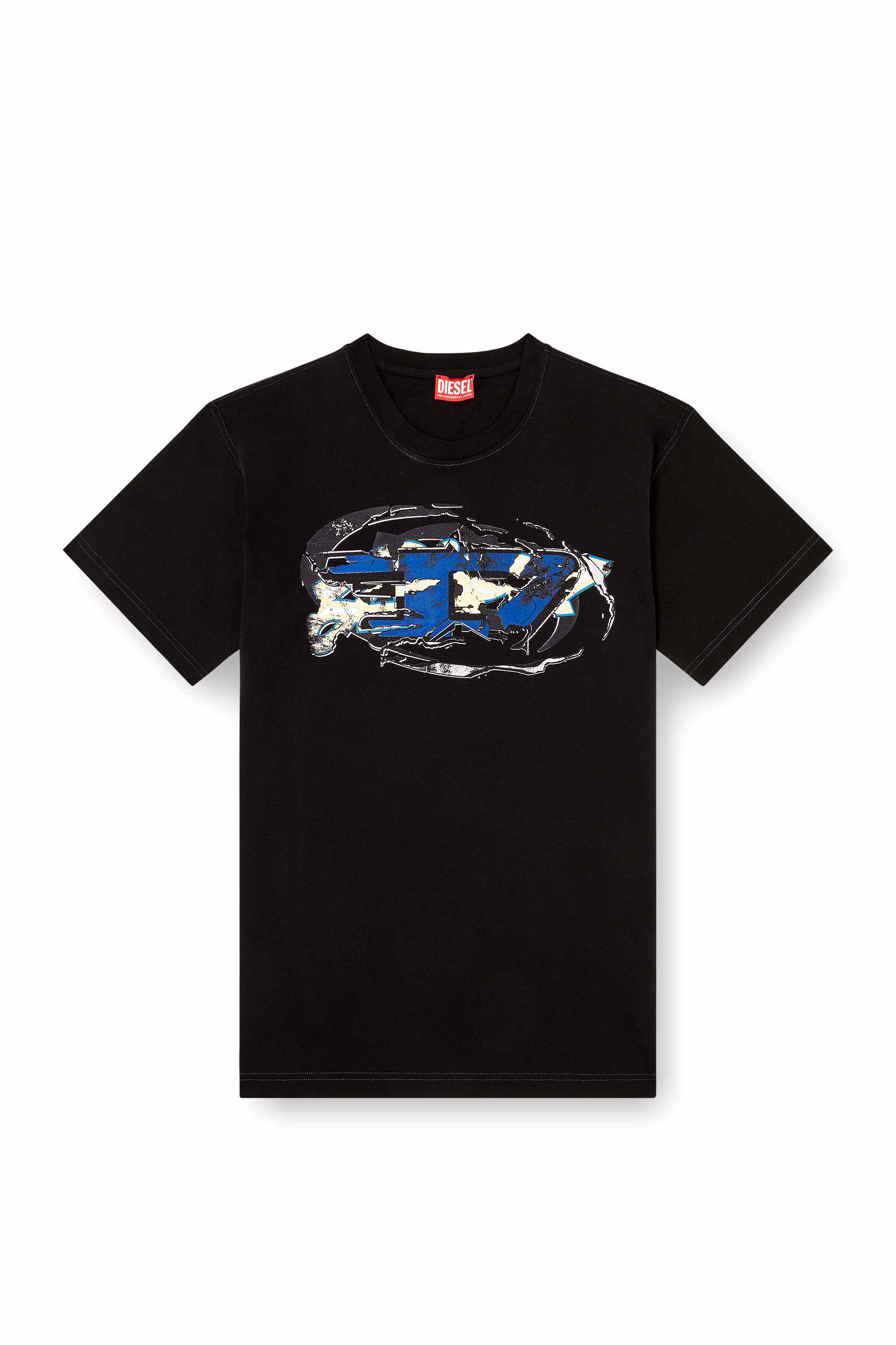 Black T-shirt with Oval D logo