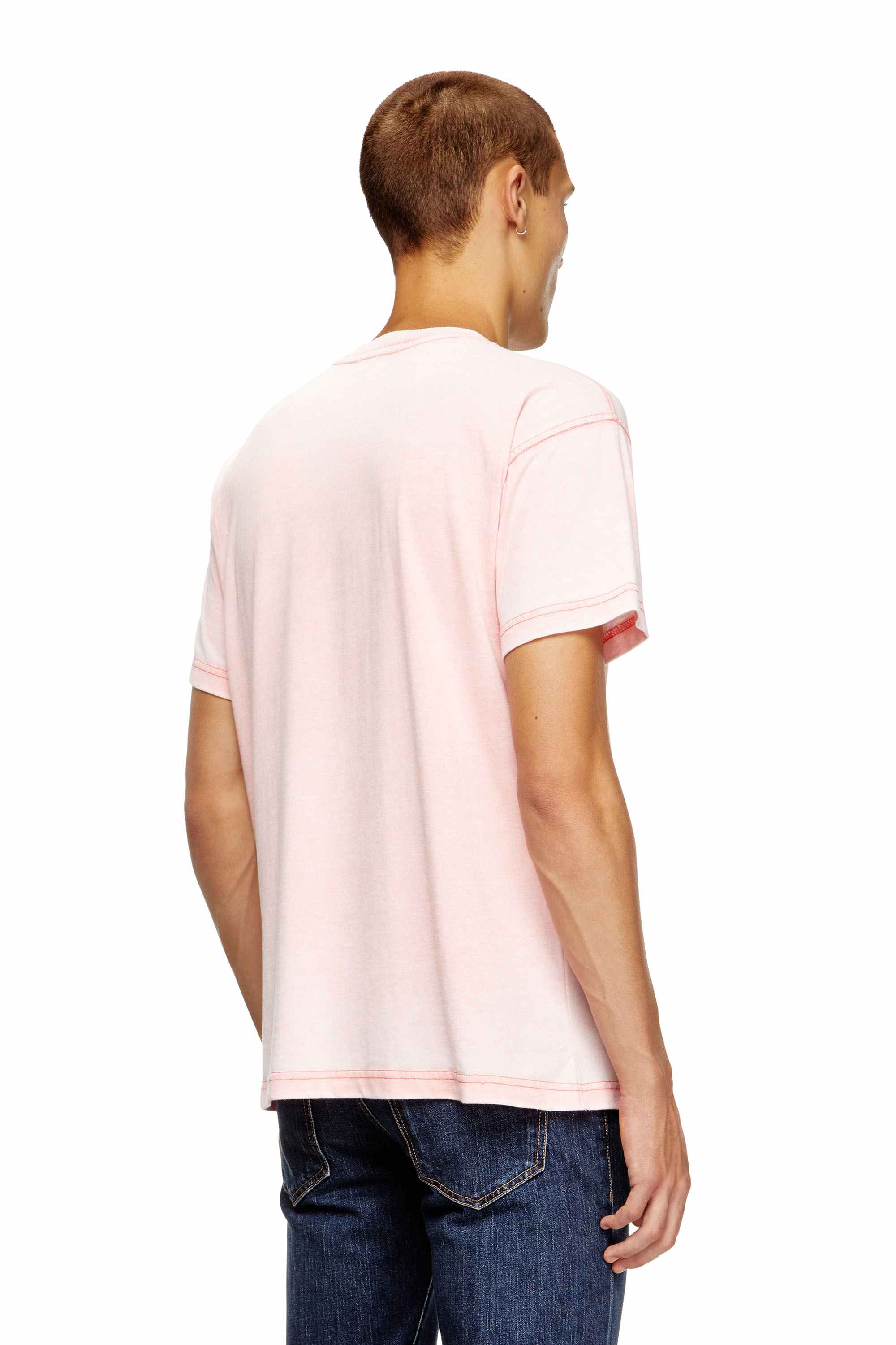 Pink T-shirt with rhinestone graphic
