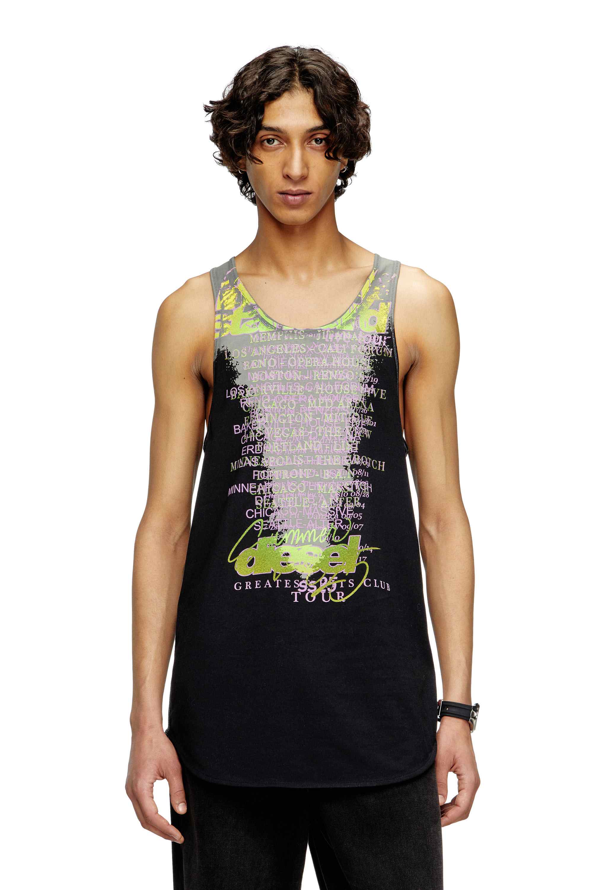 Black Tank top with lyrics print