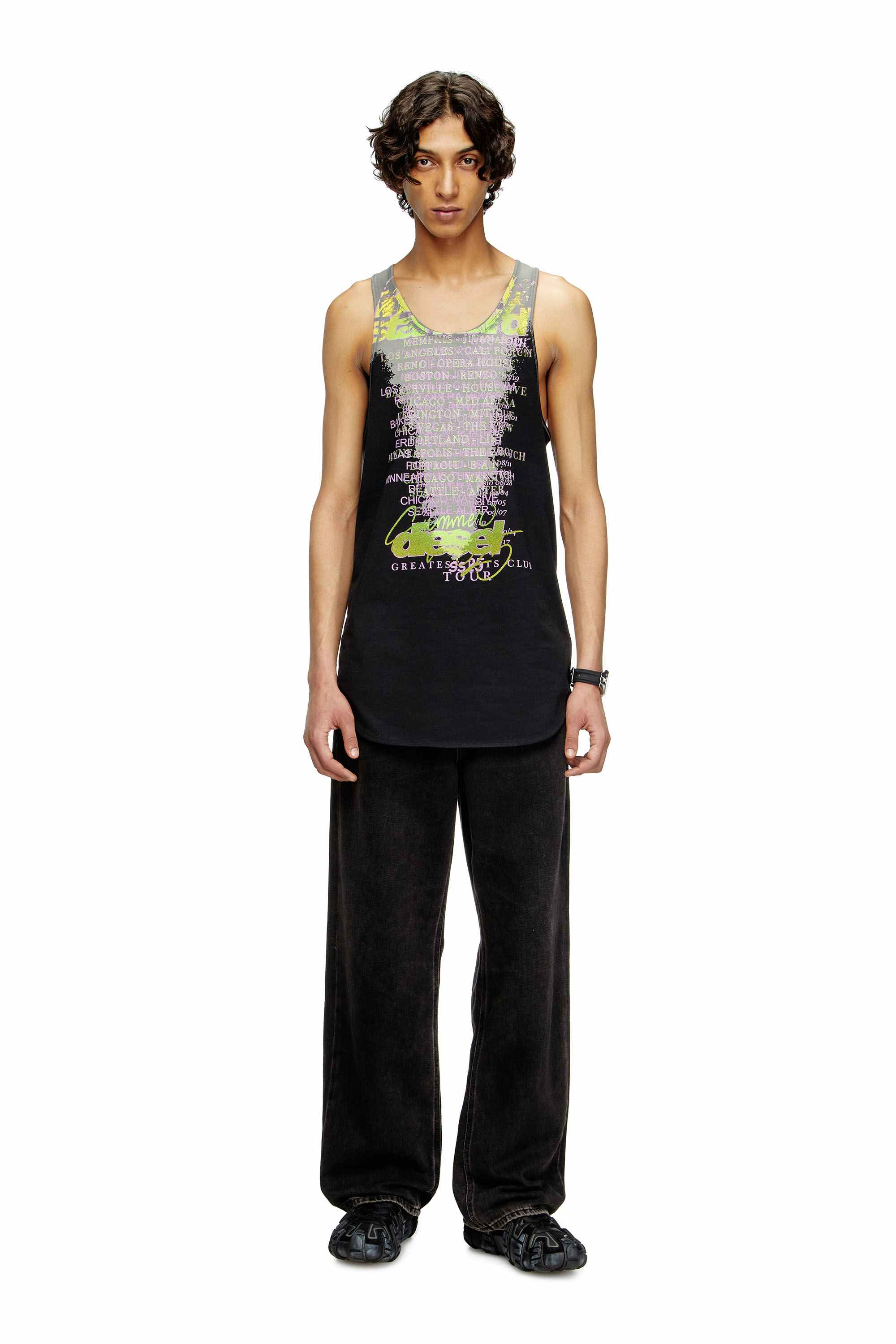 Black Tank top with lyrics print