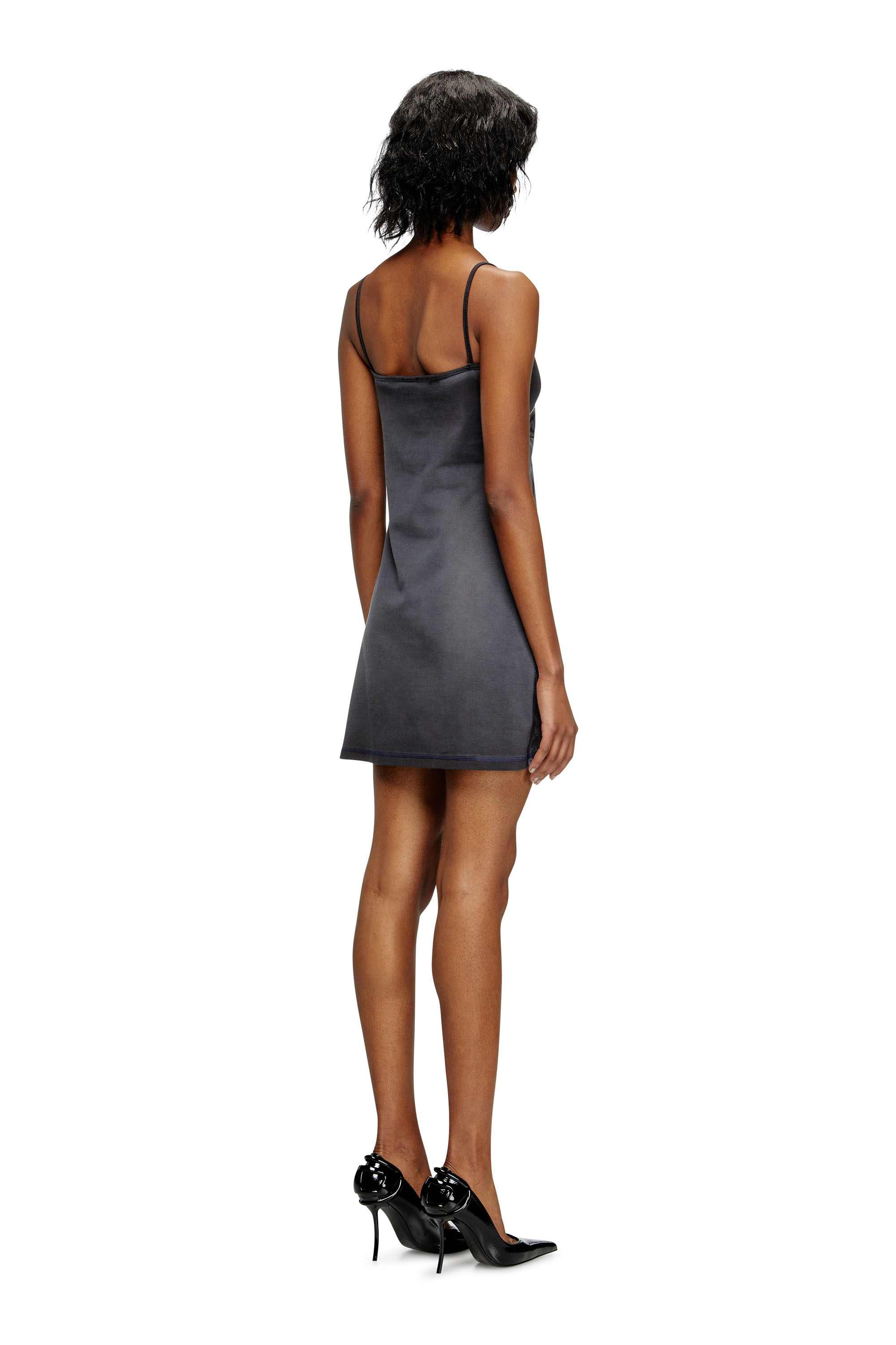 Black Mini dress with foil print