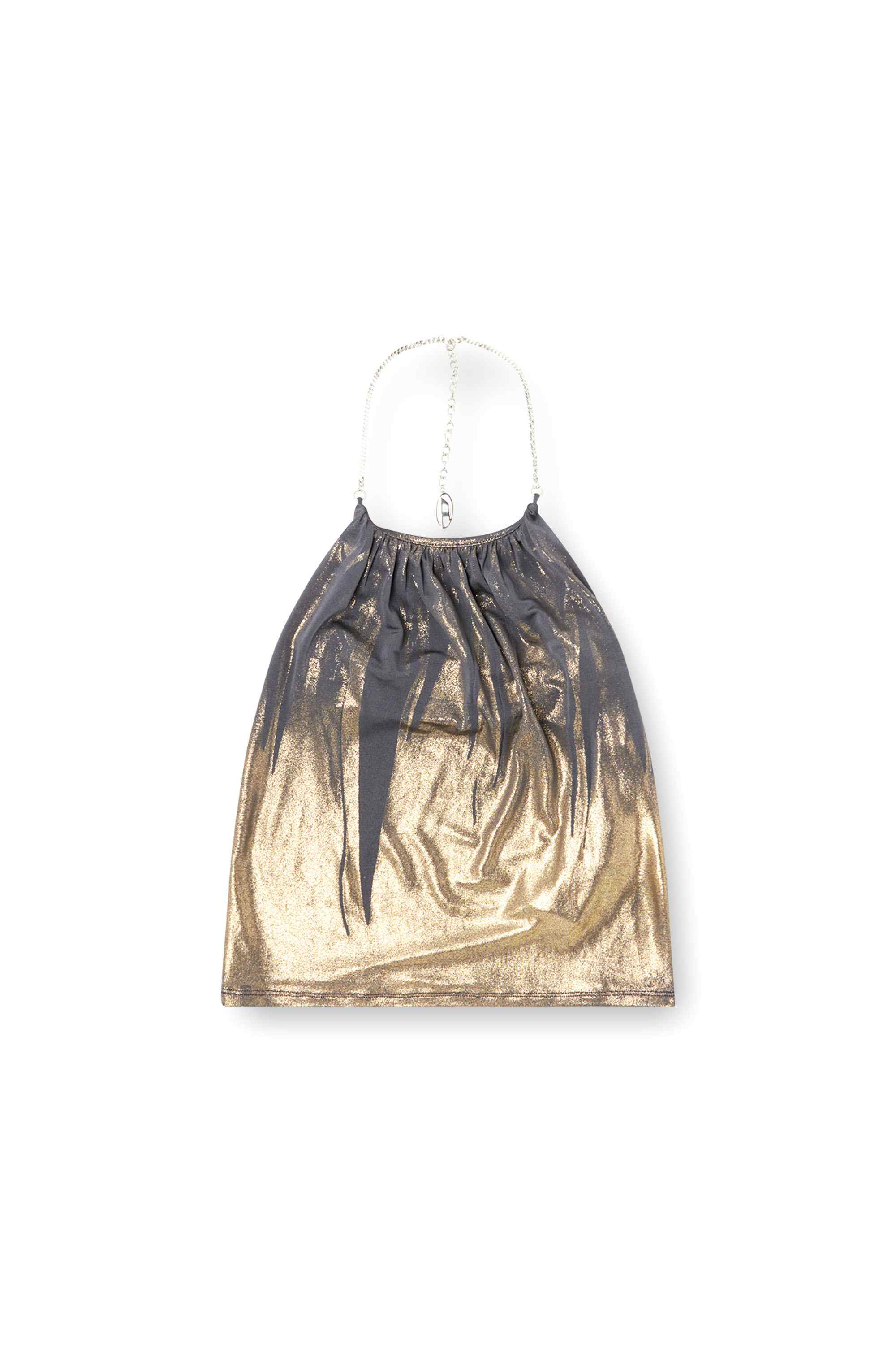 Dark Grey Jersey top with draped neckline