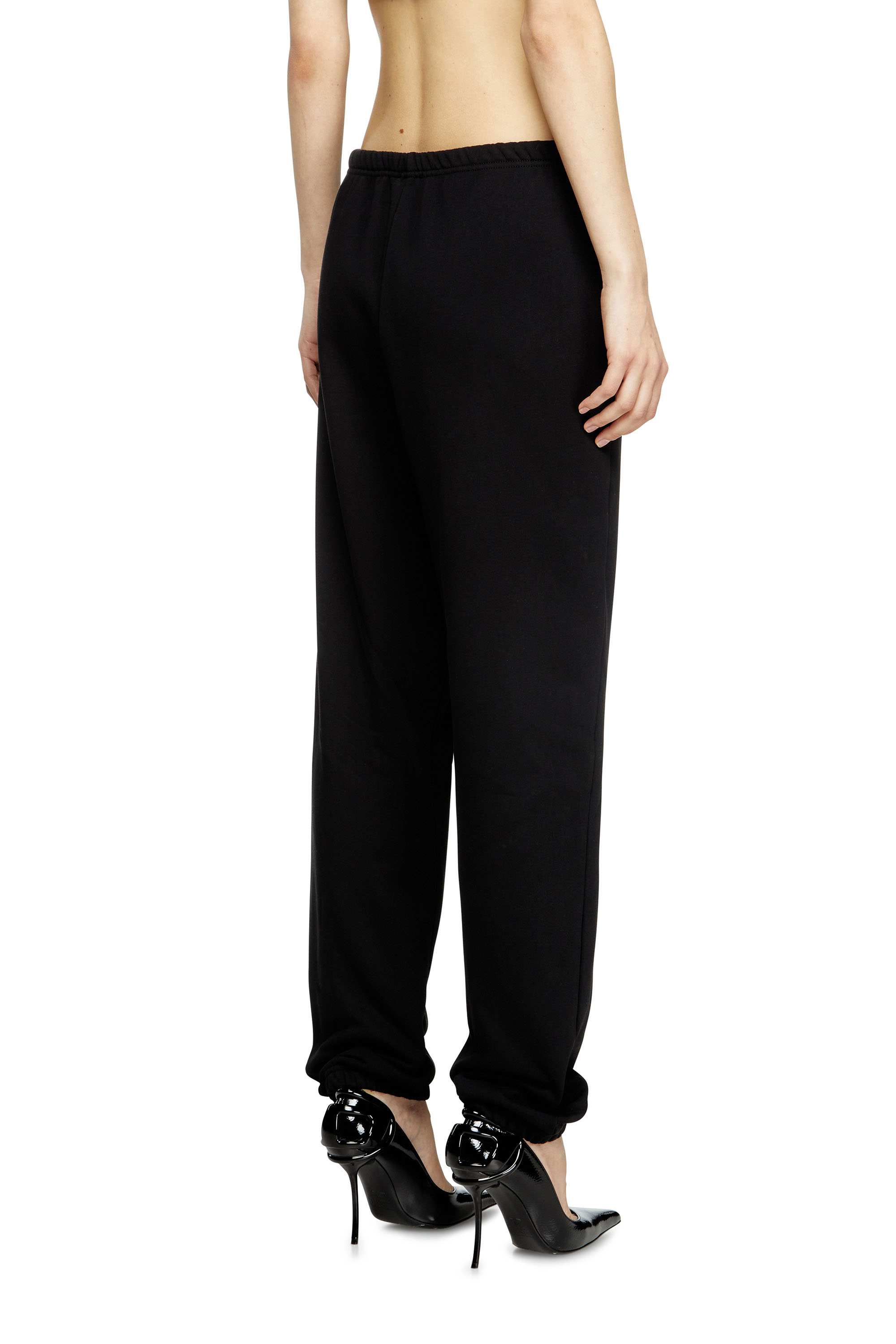 Black Sweatpants with metal-effect Oval D logo
