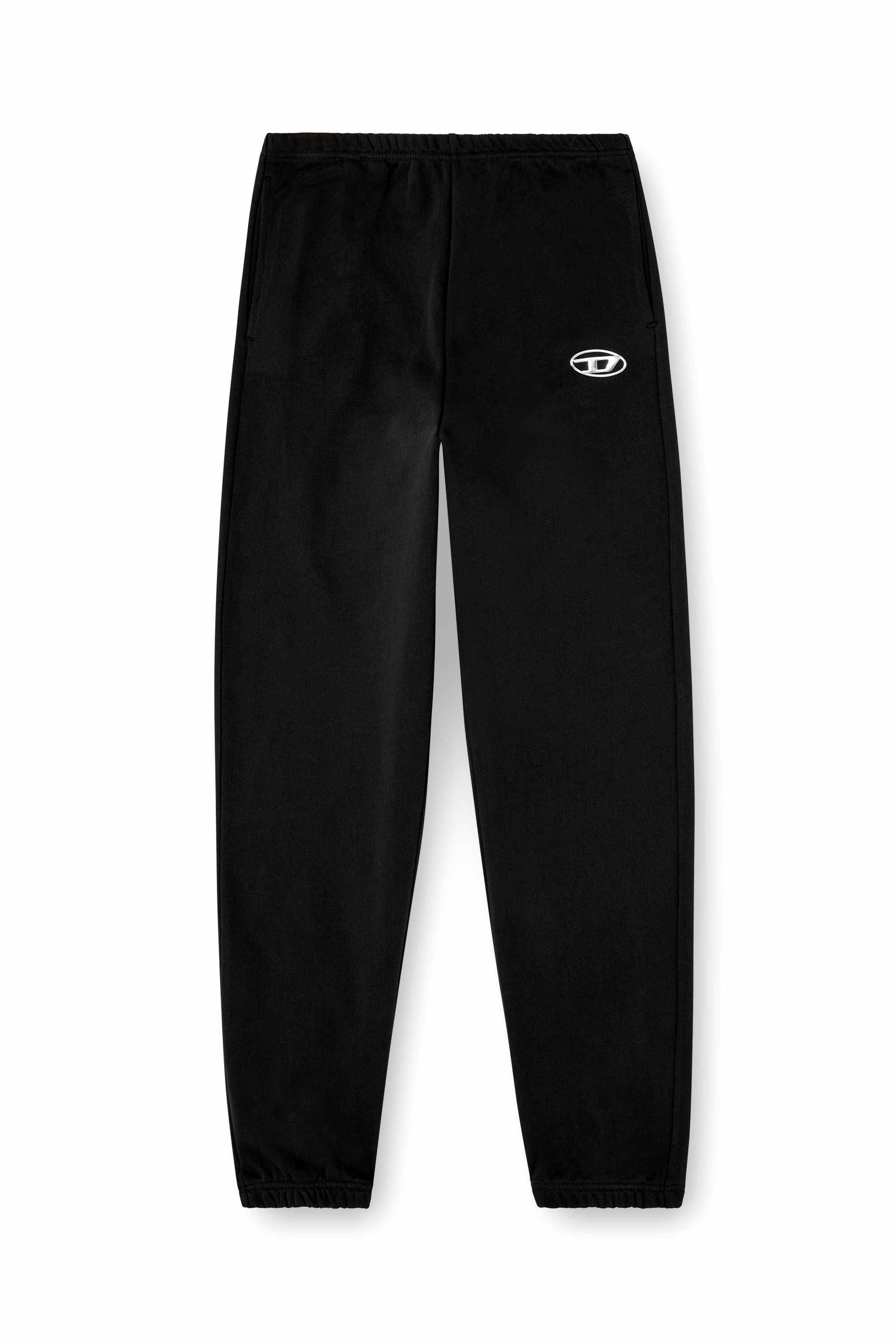 Black Sweatpants with metal-effect Oval D logo