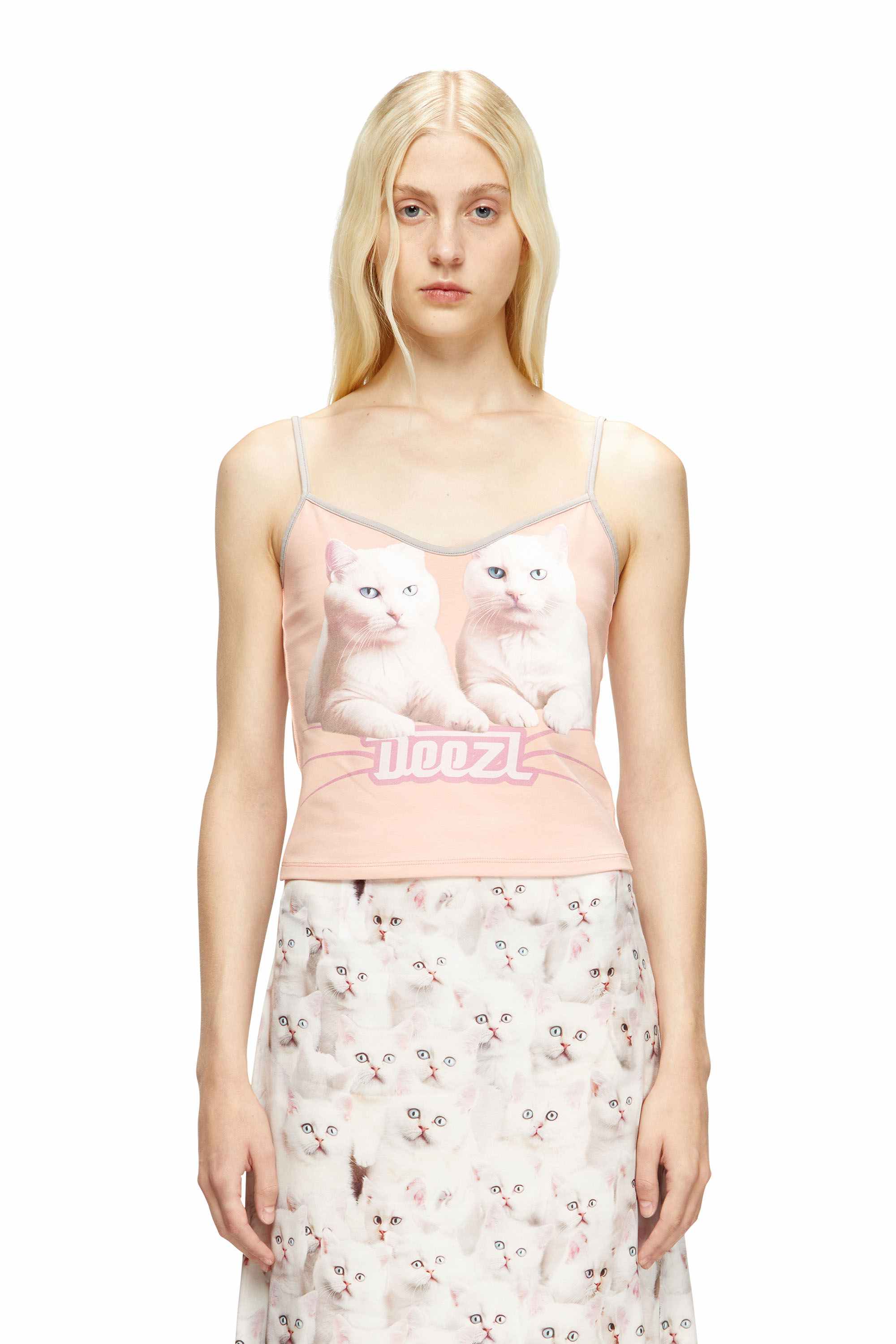 Pink Cotton top with thin straps