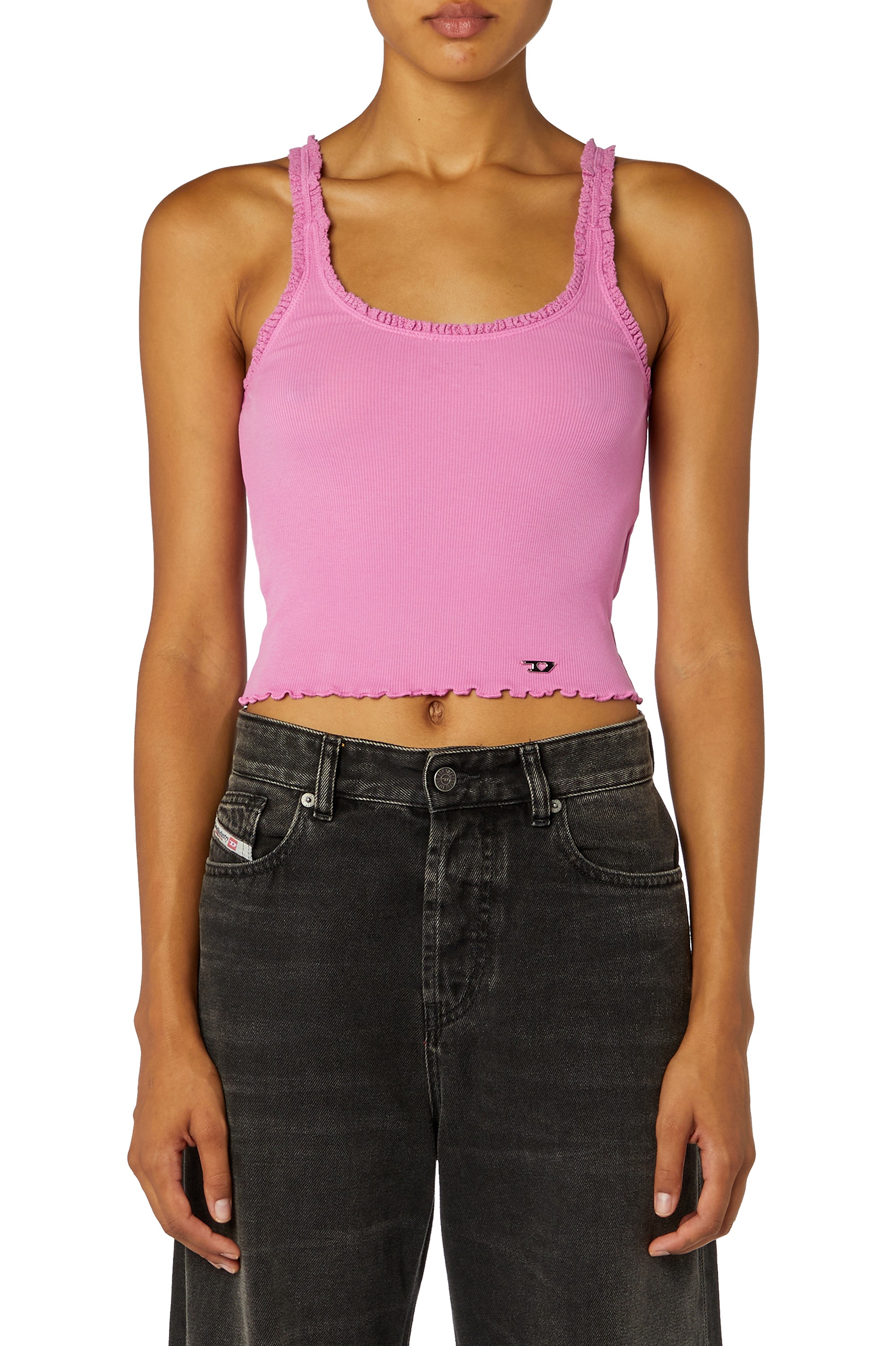Pink Female T-URAR-L1-LACES T-Shirts