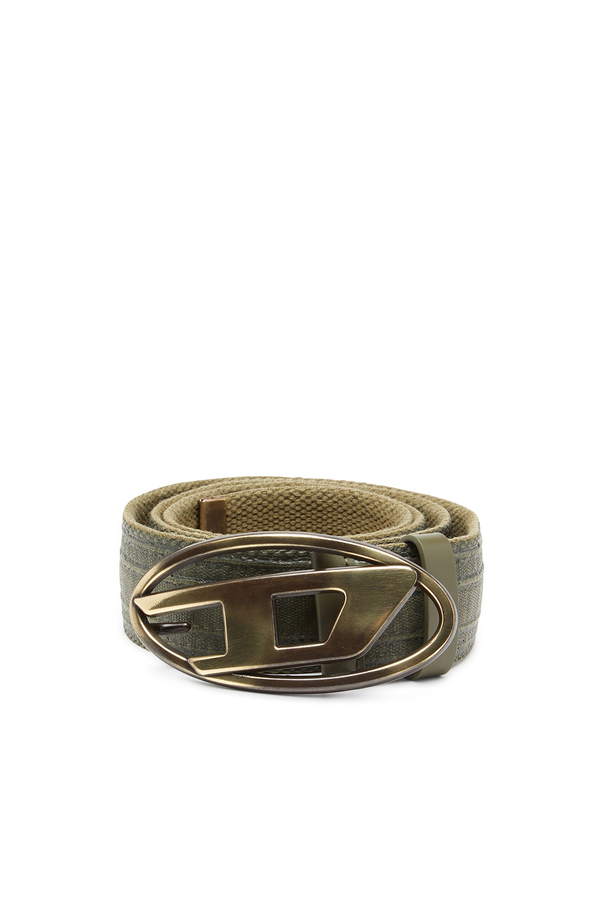 Multicolor 4cm belt in waxed canvas