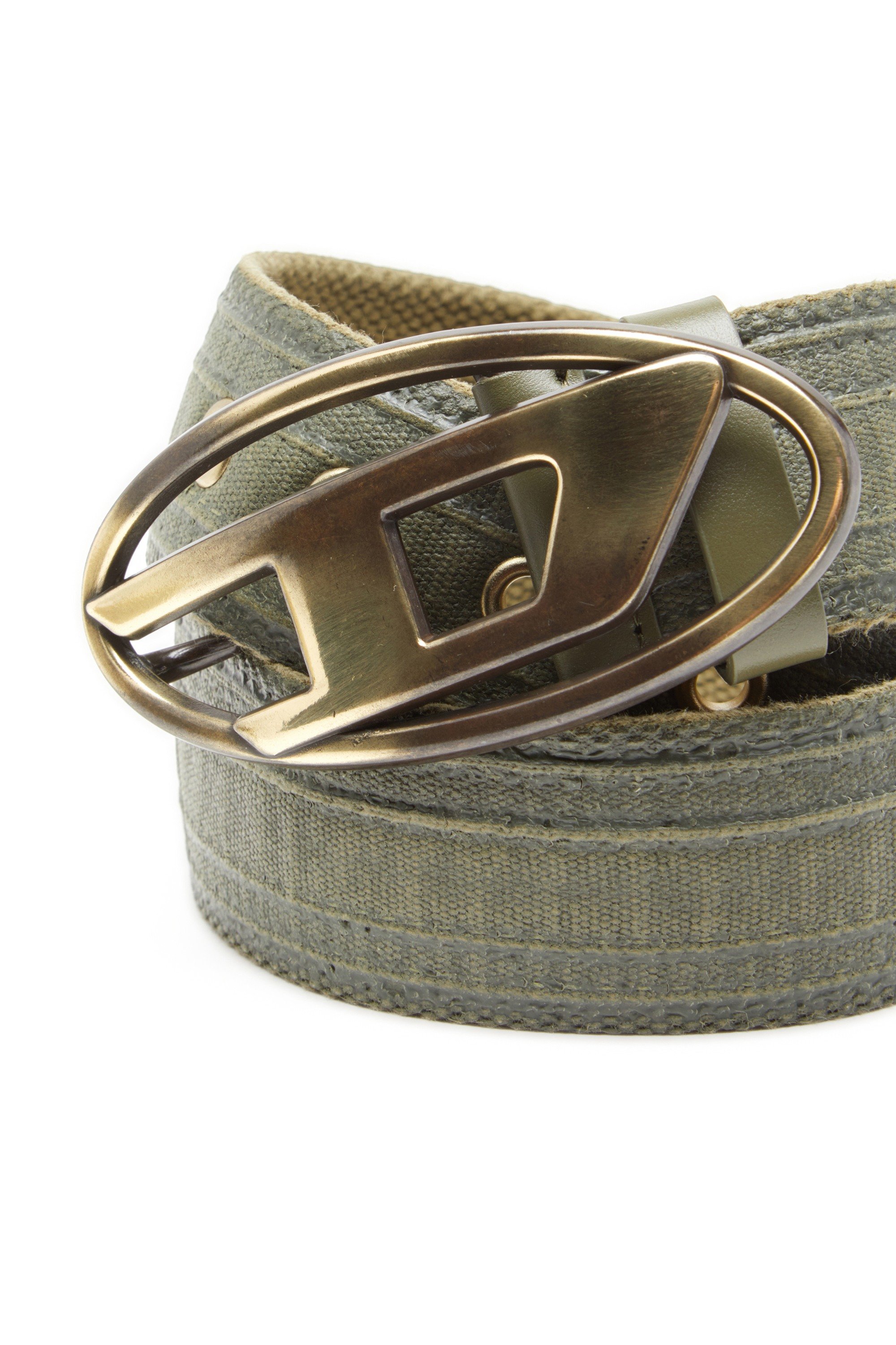 Multicolor 4cm belt in waxed canvas