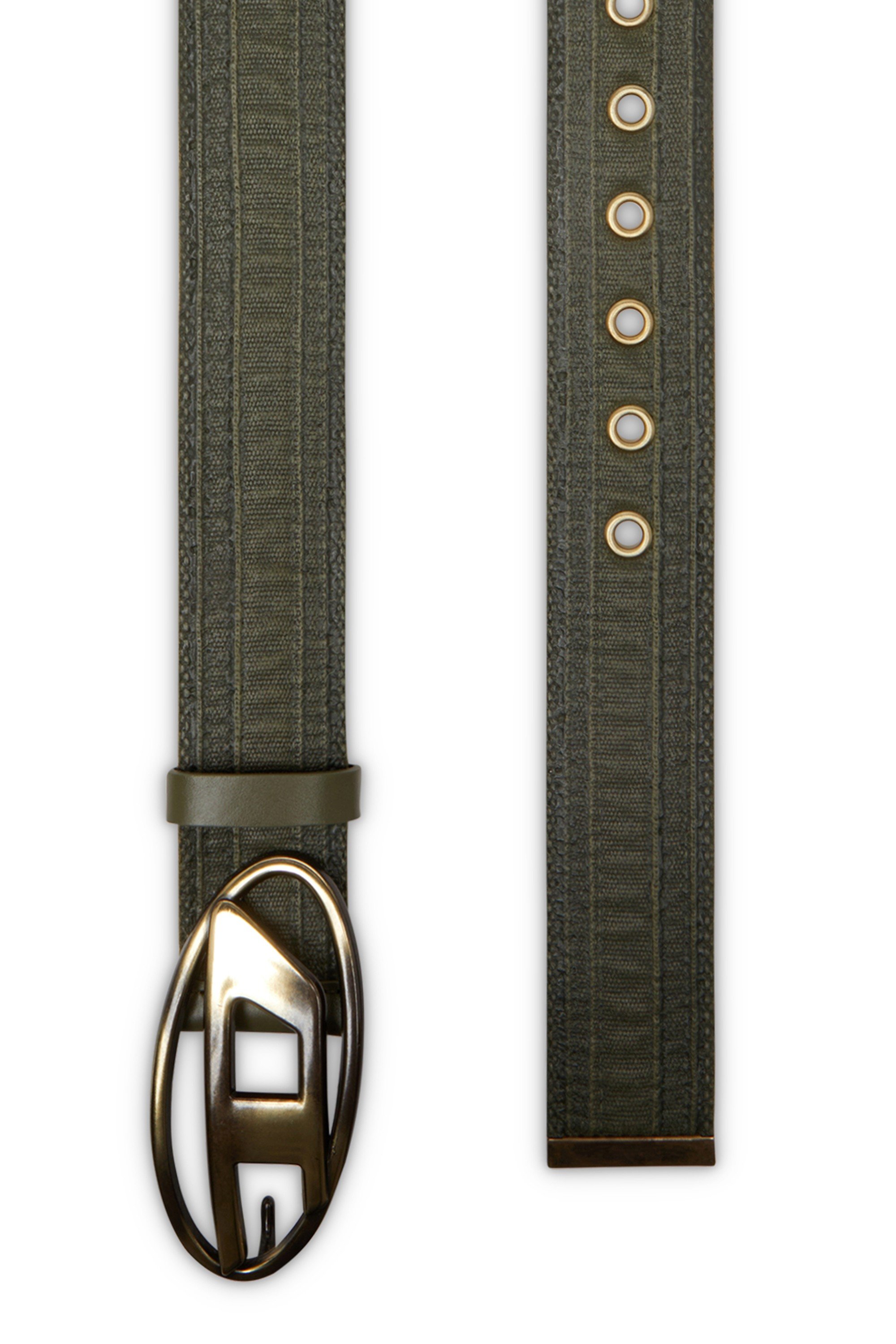 Multicolor 4cm belt in waxed canvas