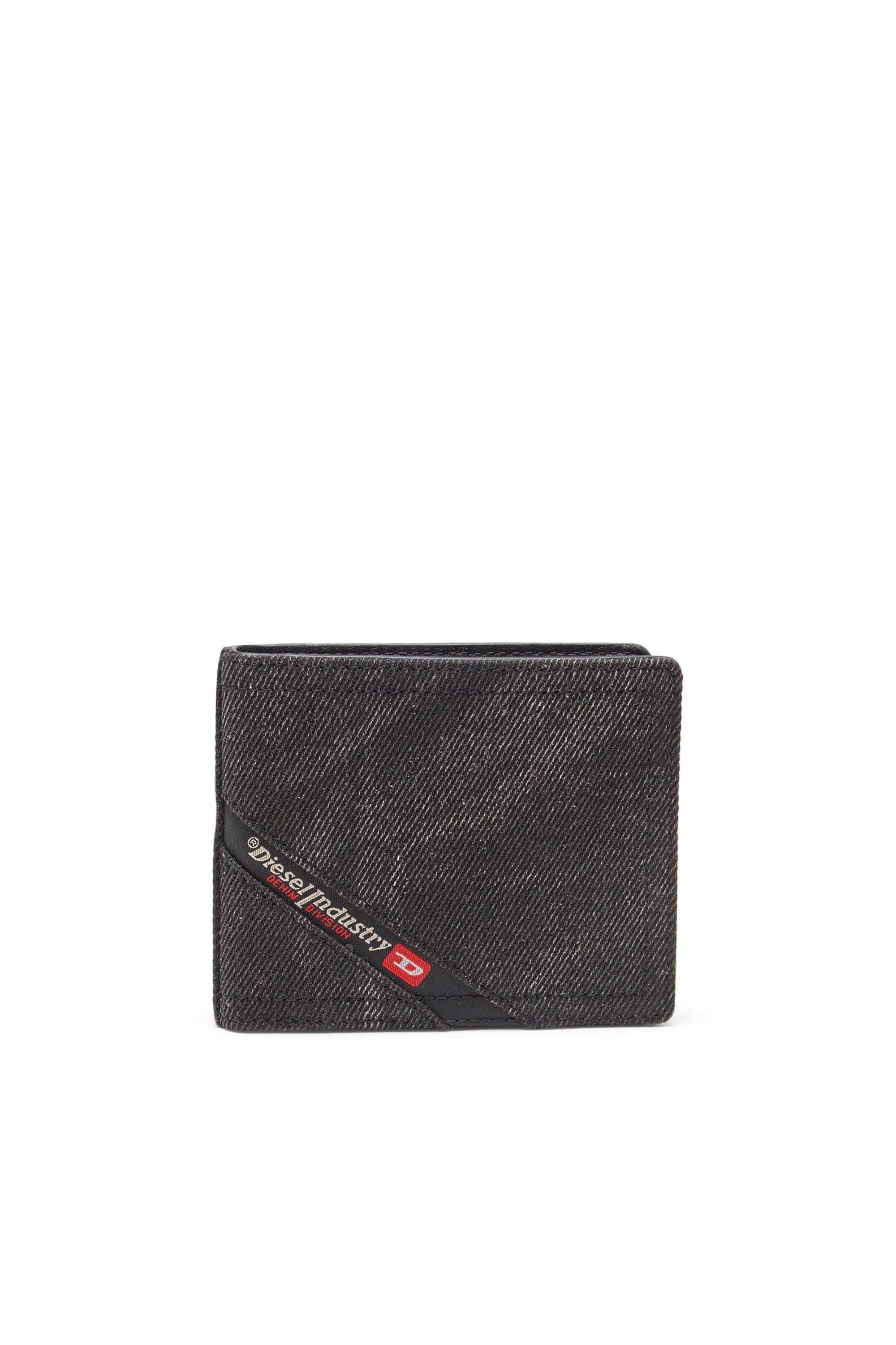 Black Denim wallet with logo