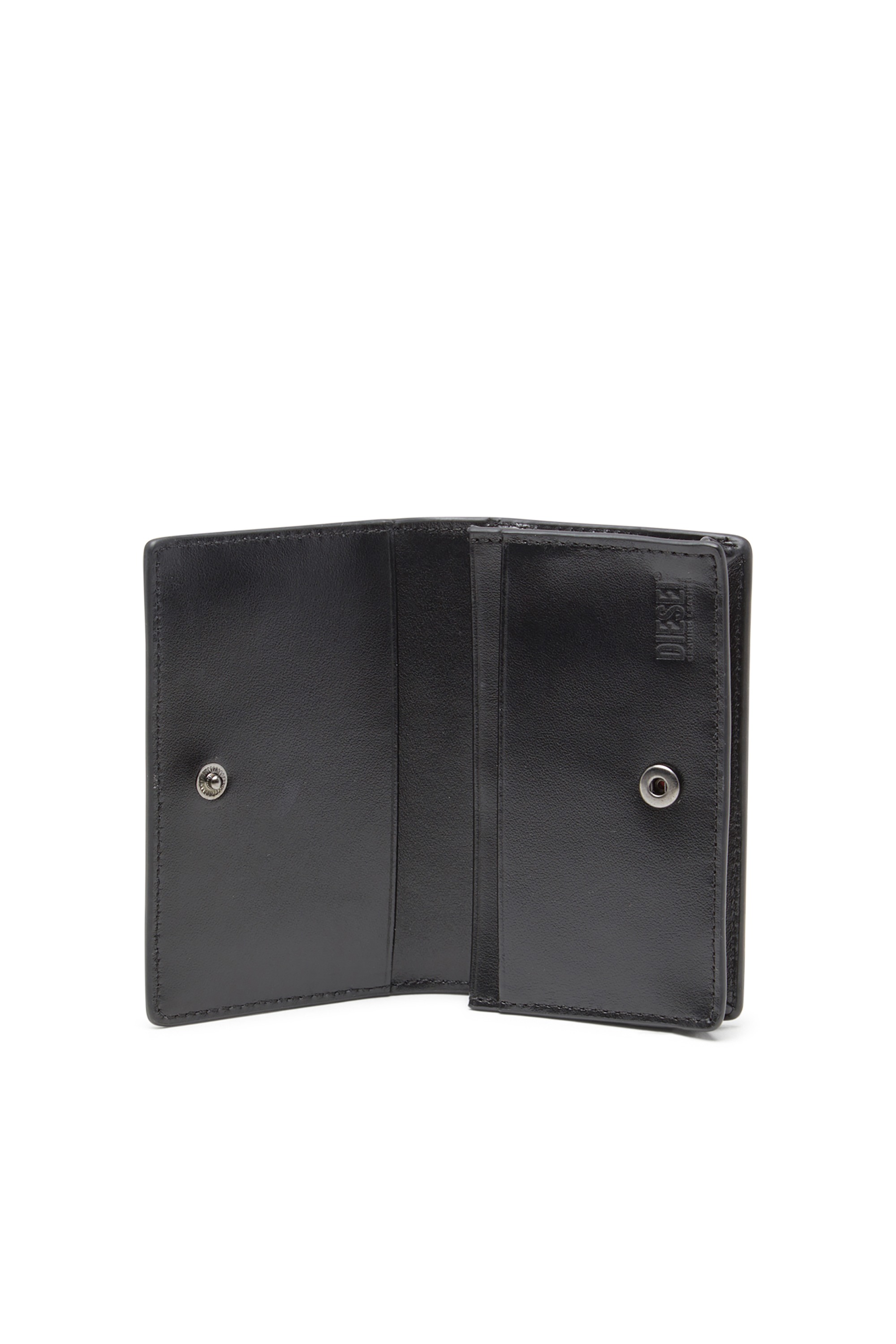 Black Compact leather card holder
