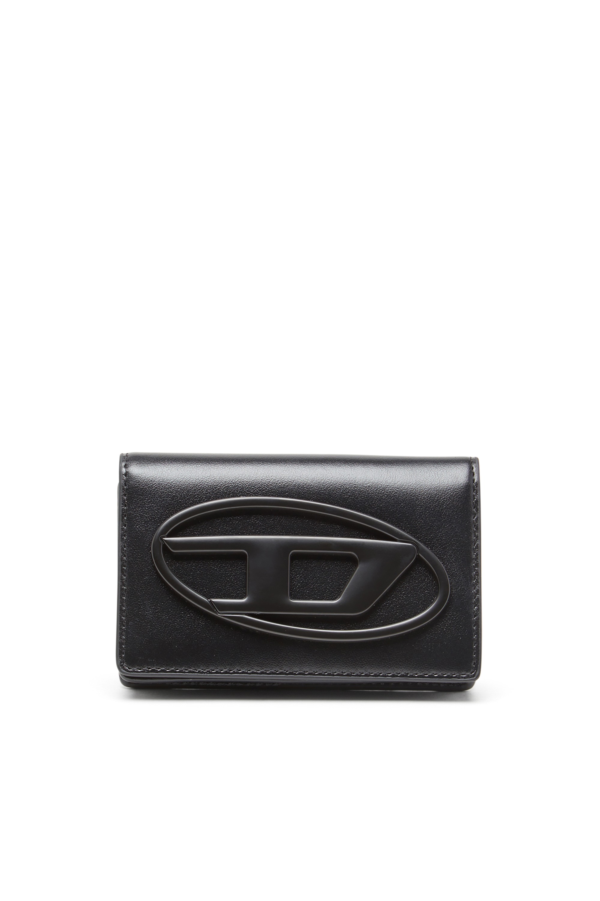 Black Compact leather card holder