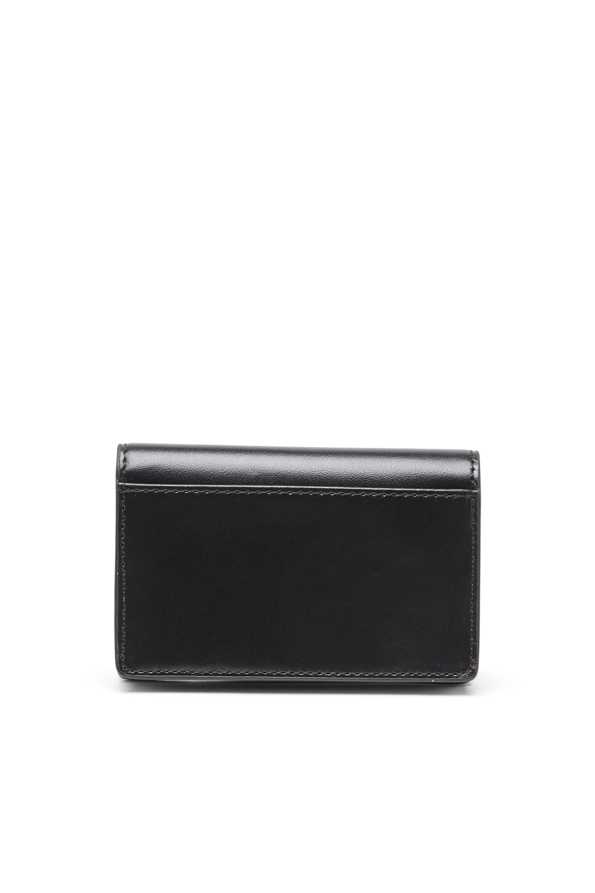 Black Compact leather card holder
