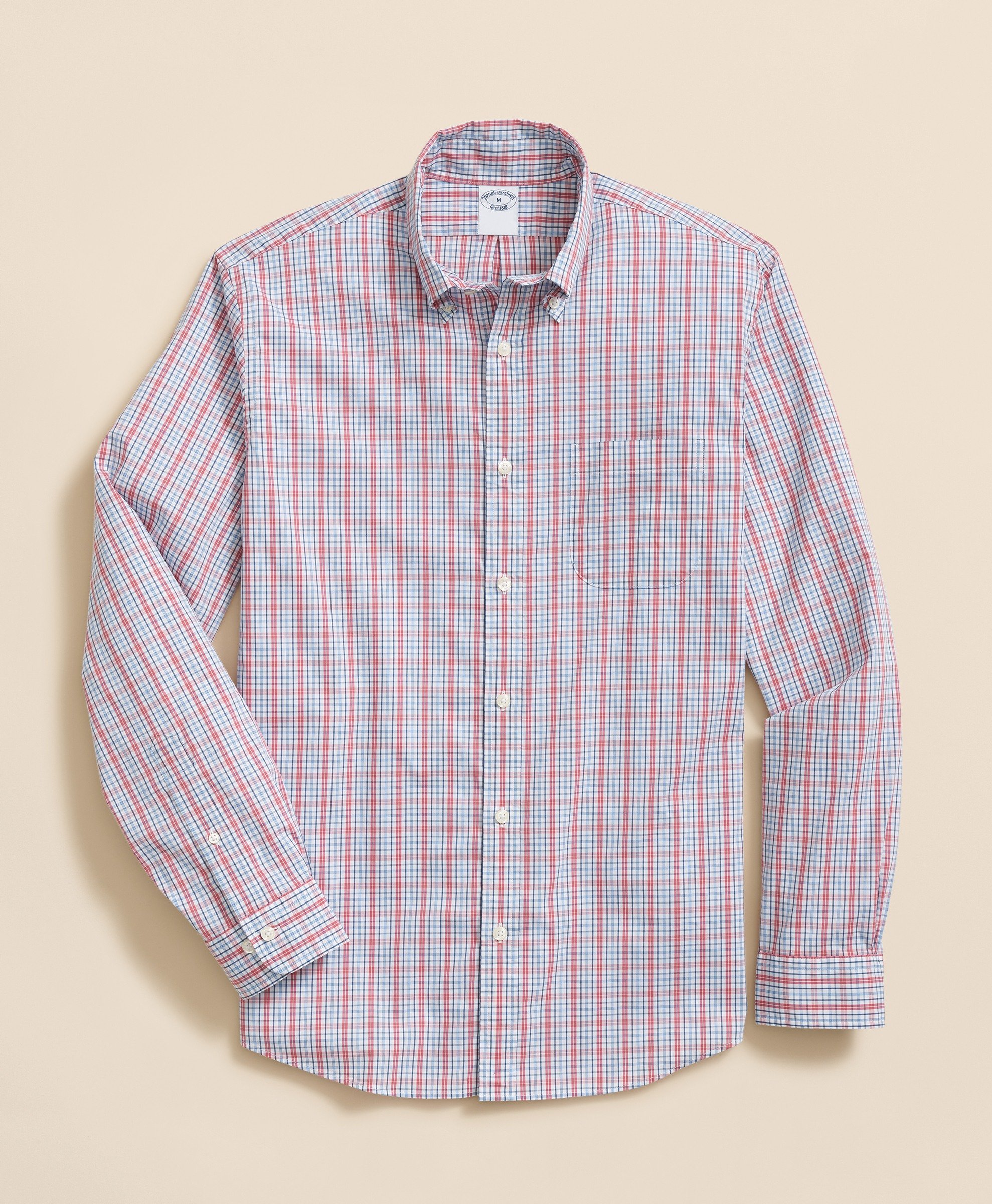 Brooks Brothers | Perfomance Polo Button Down Collar Checks Sport Shirt